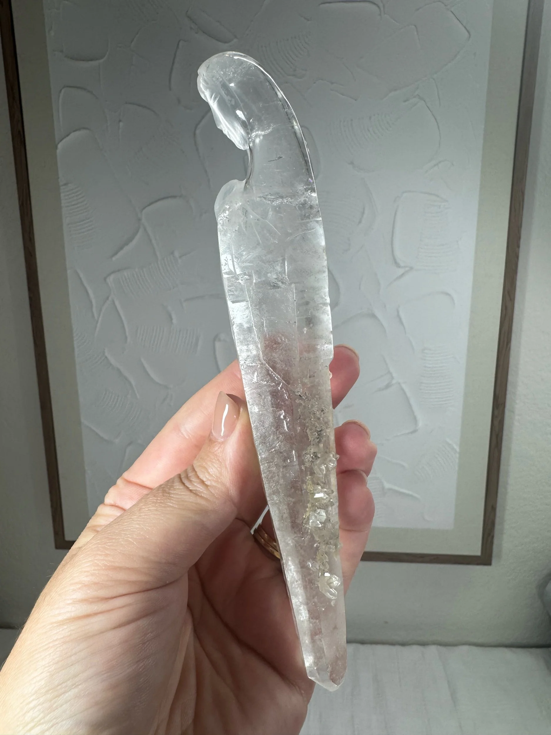 Leandro de Souza Cathedral Quartz Mother Mary Wand