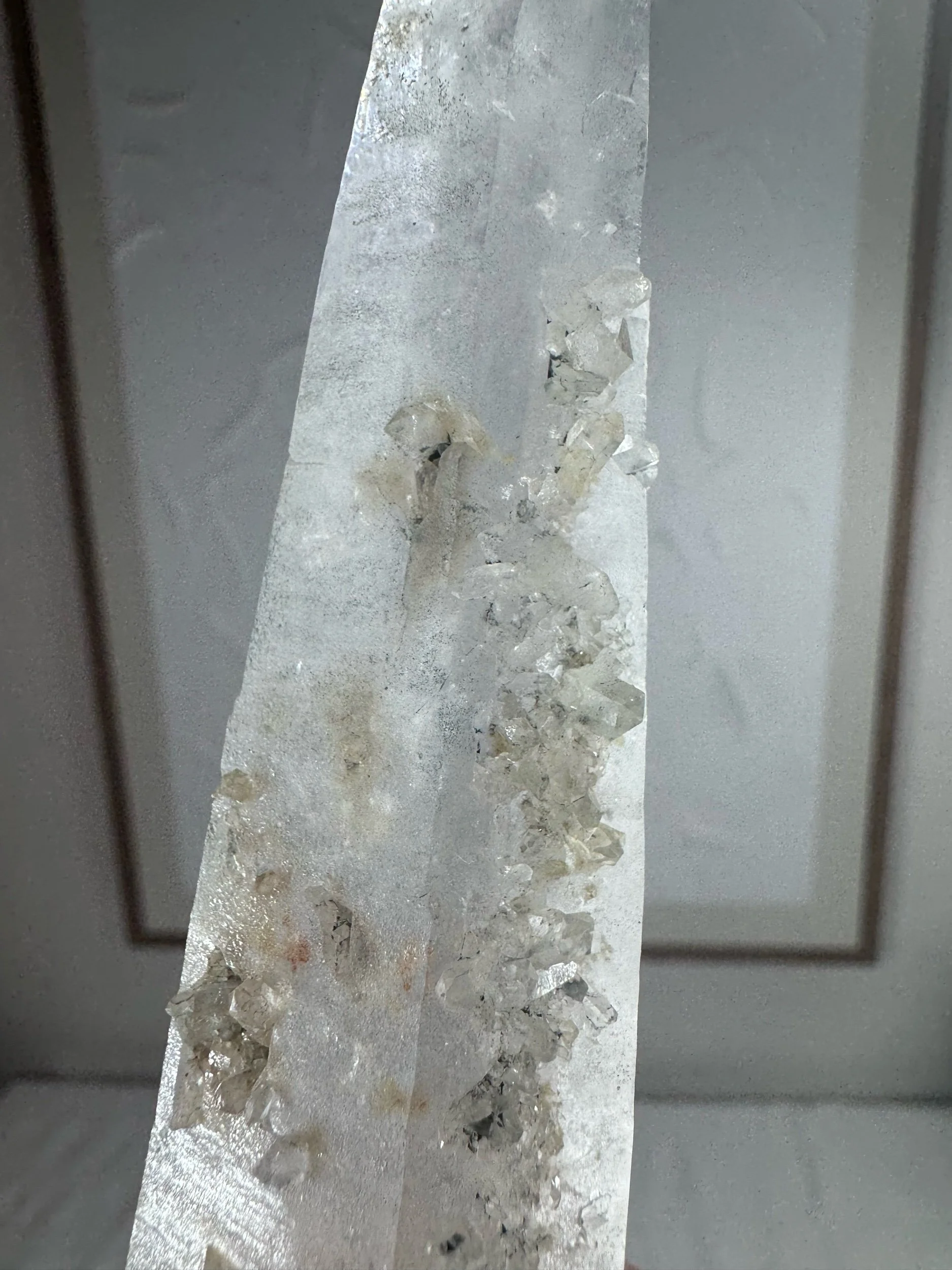 Leandro de Souza Cathedral Quartz Mother Mary Wand