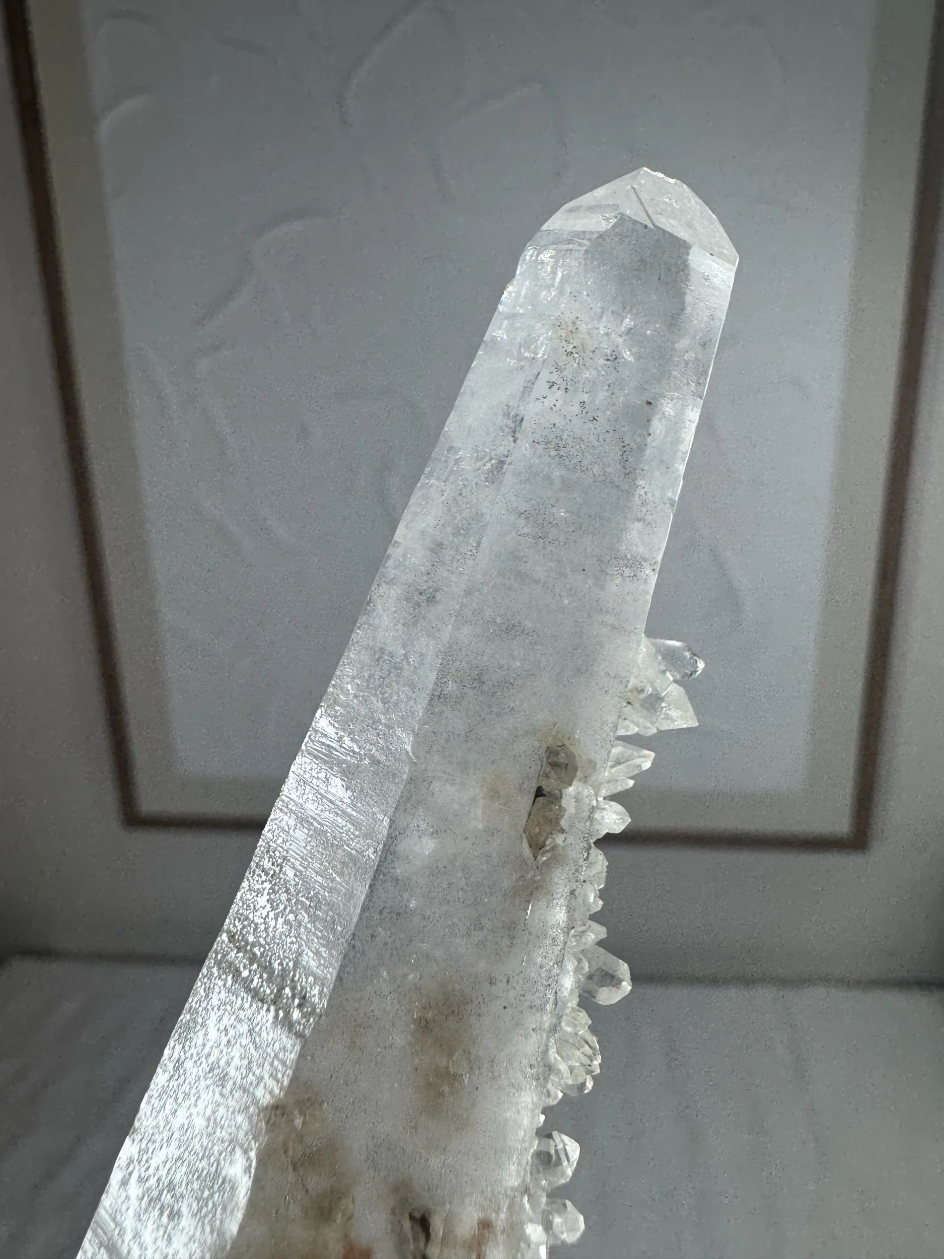 Leandro de Souza Cathedral Quartz Mother Mary Wand