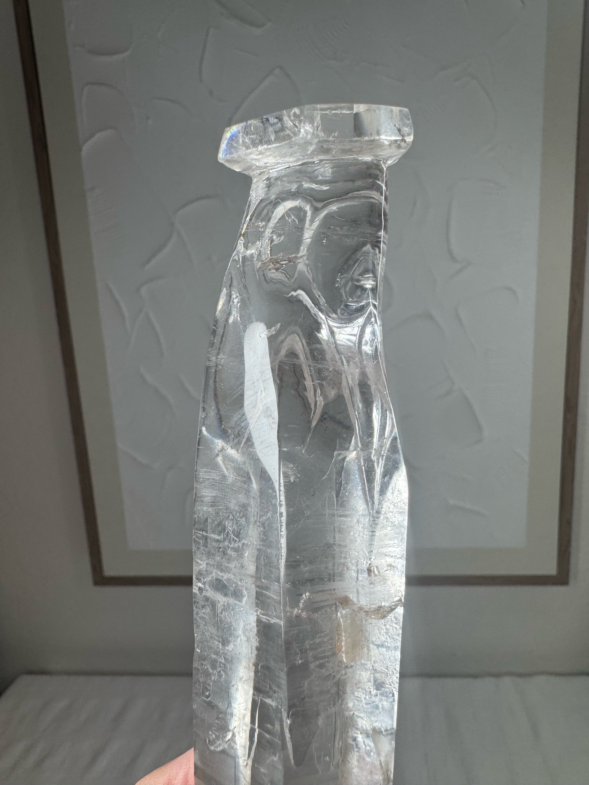 Leandro de Souza Cathedral Quartz Mother Mary Wand
