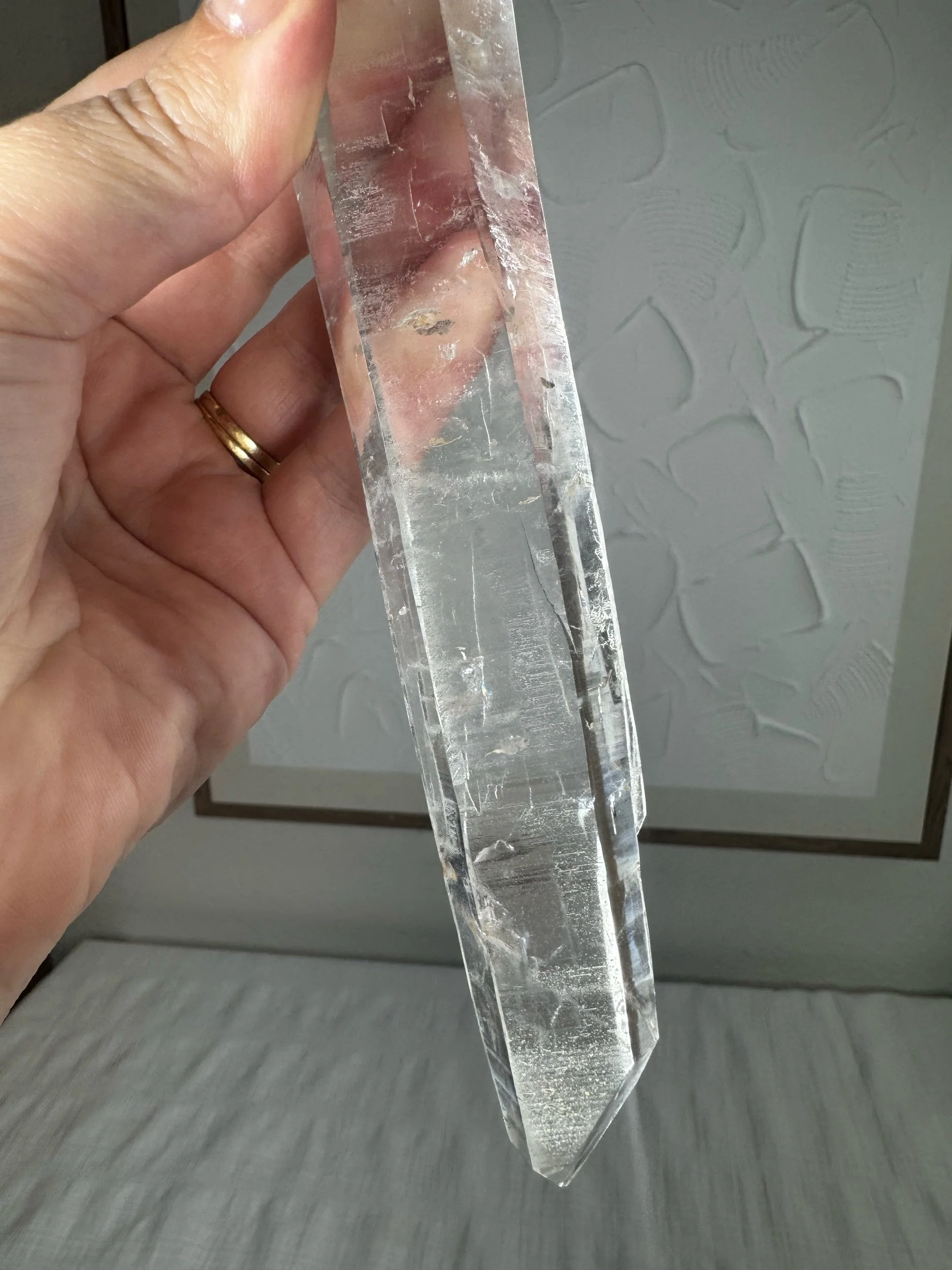Leandro de Souza Cathedral Quartz Mother Mary Wand