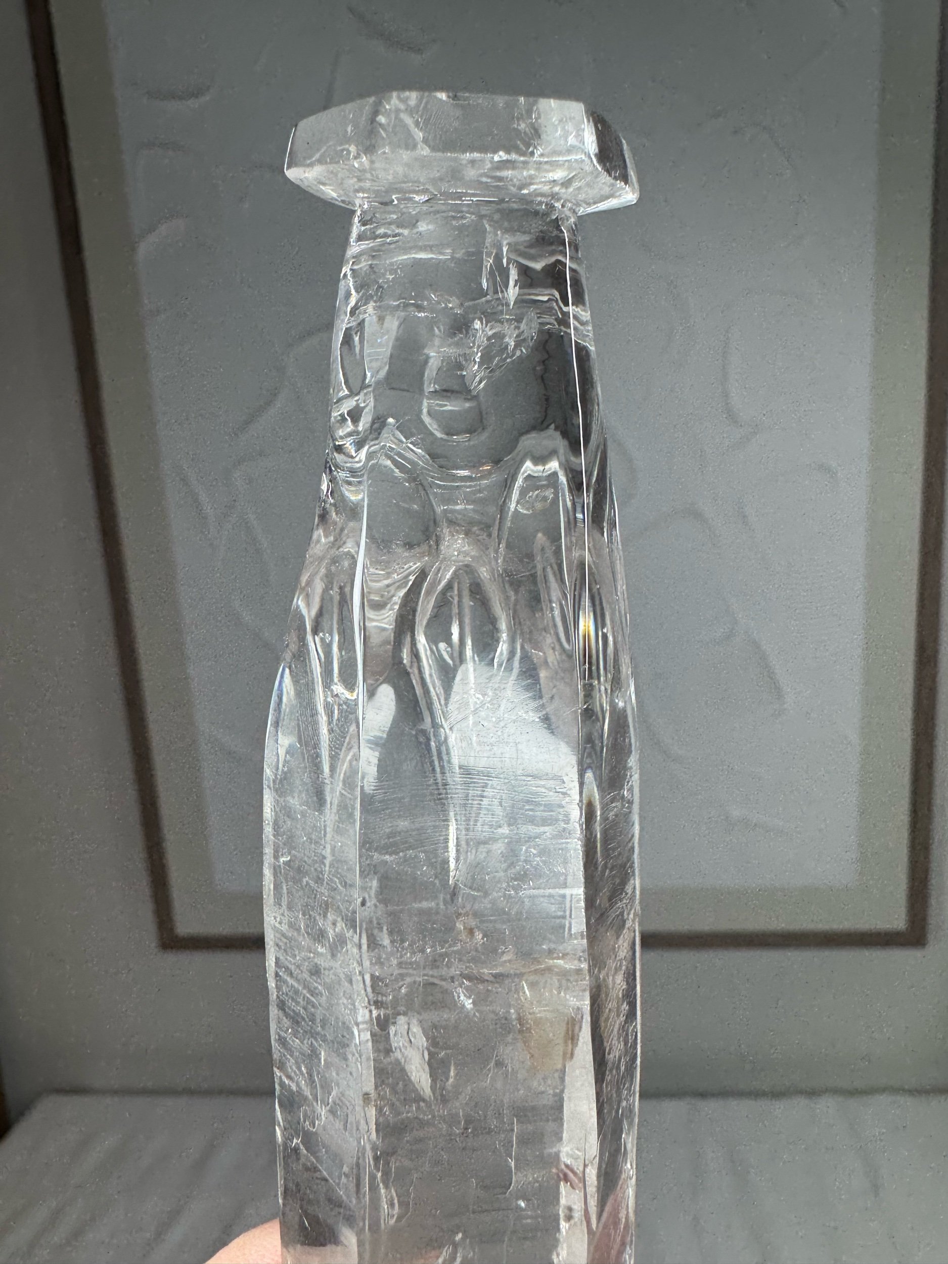 Leandro de Souza Cathedral Quartz Mother Mary Wand