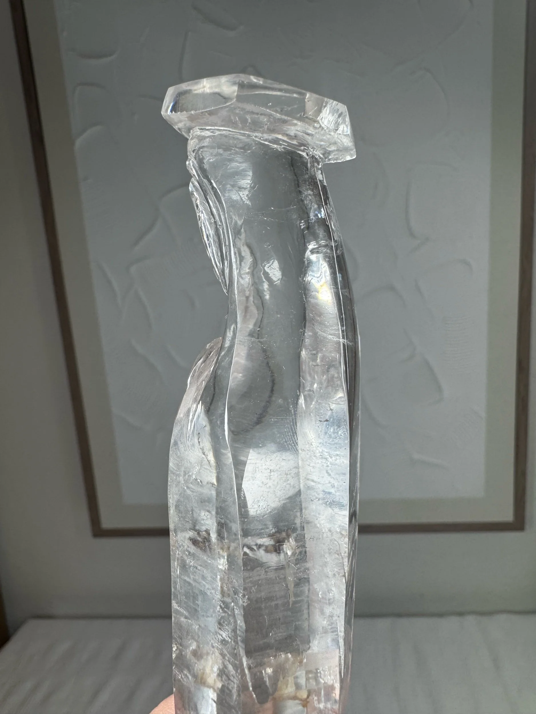 Leandro de Souza Cathedral Quartz Mother Mary Wand