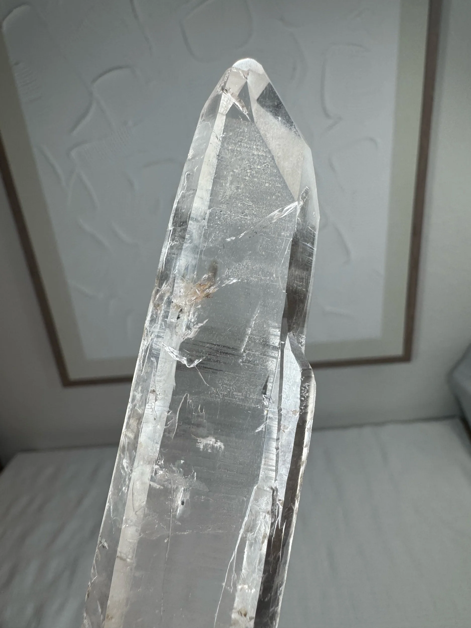 Leandro de Souza Cathedral Quartz Mother Mary Wand