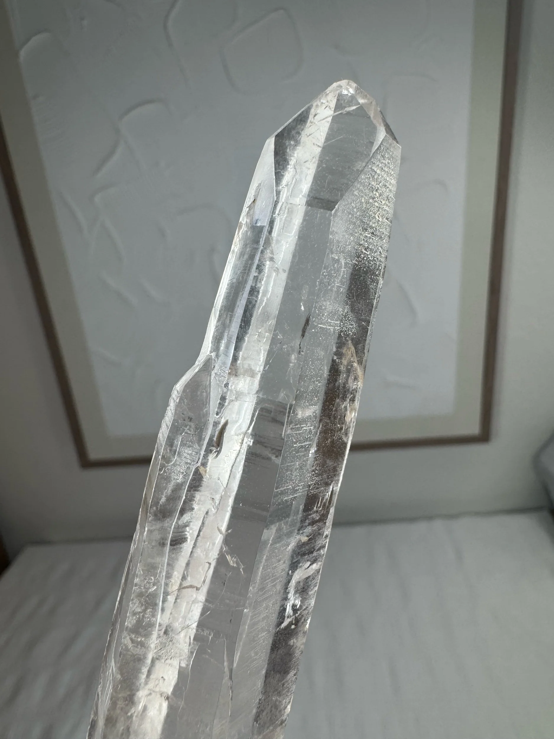 Leandro de Souza Cathedral Quartz Mother Mary Wand
