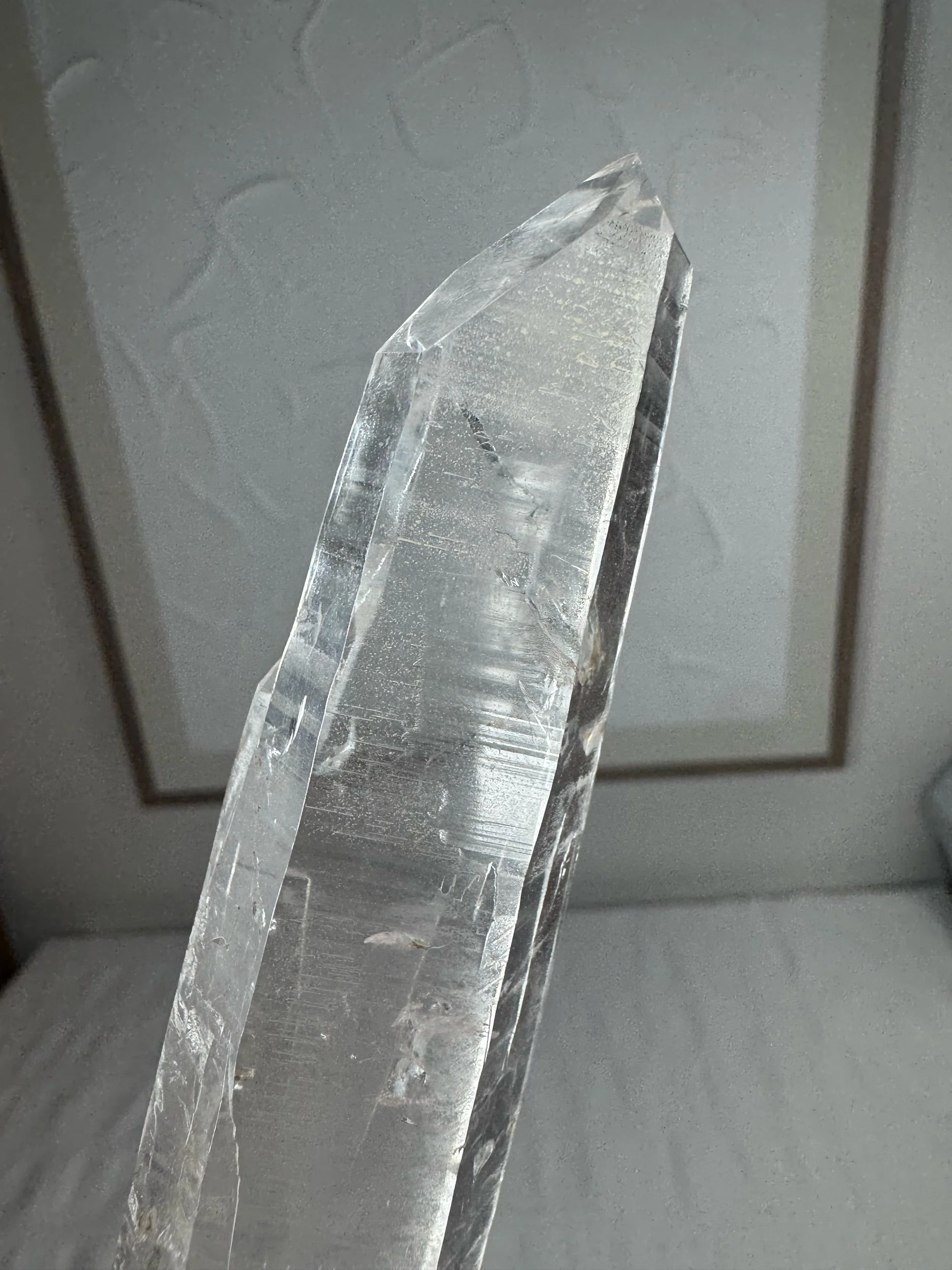 Leandro de Souza Cathedral Quartz Mother Mary Wand