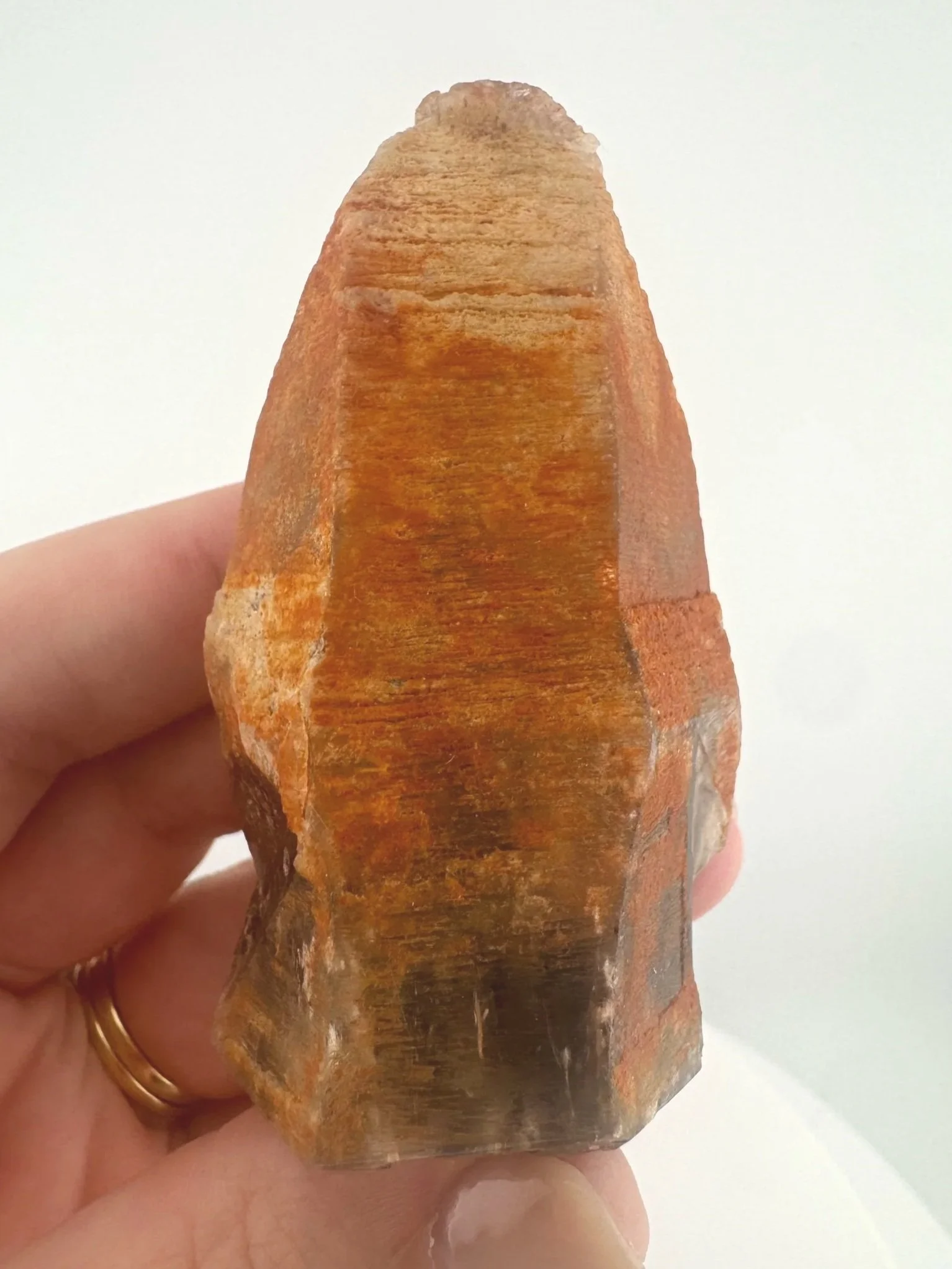 Igor de Souza Morion Tangerine Quartz Shaman Skull