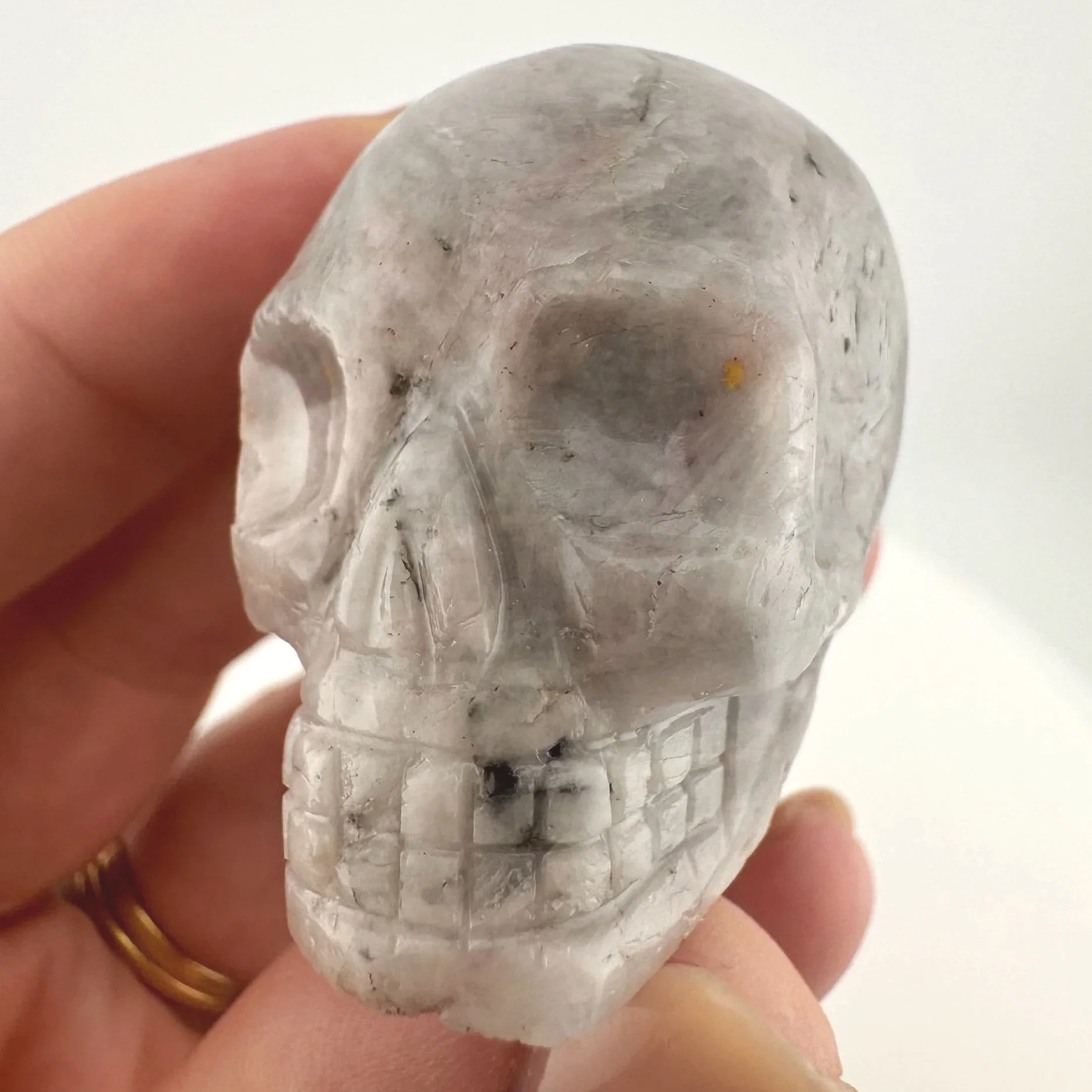 Leandro de Souza Feldspar and Lepidolite Skull