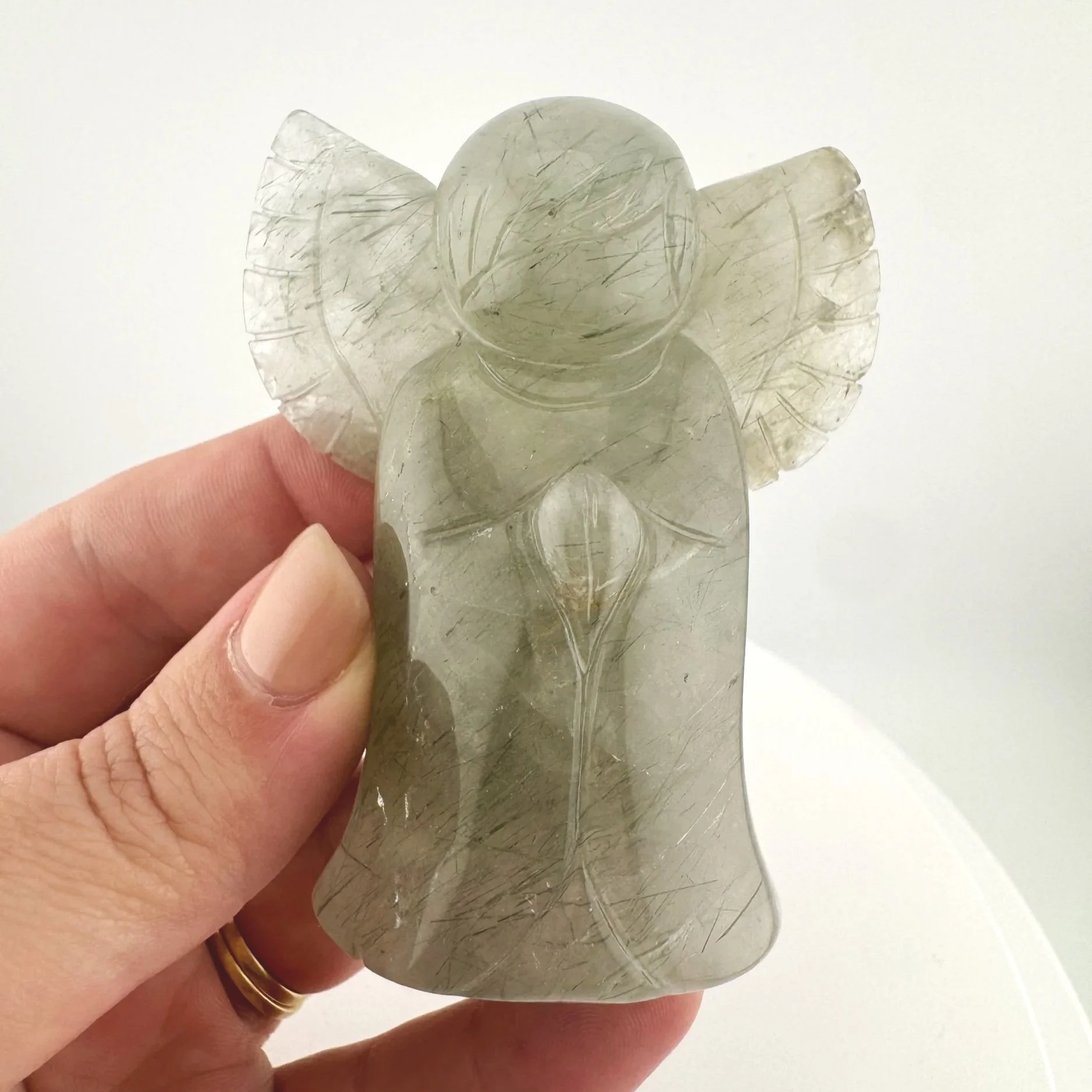 Leandro de Souza Epidote in Quartz Angel