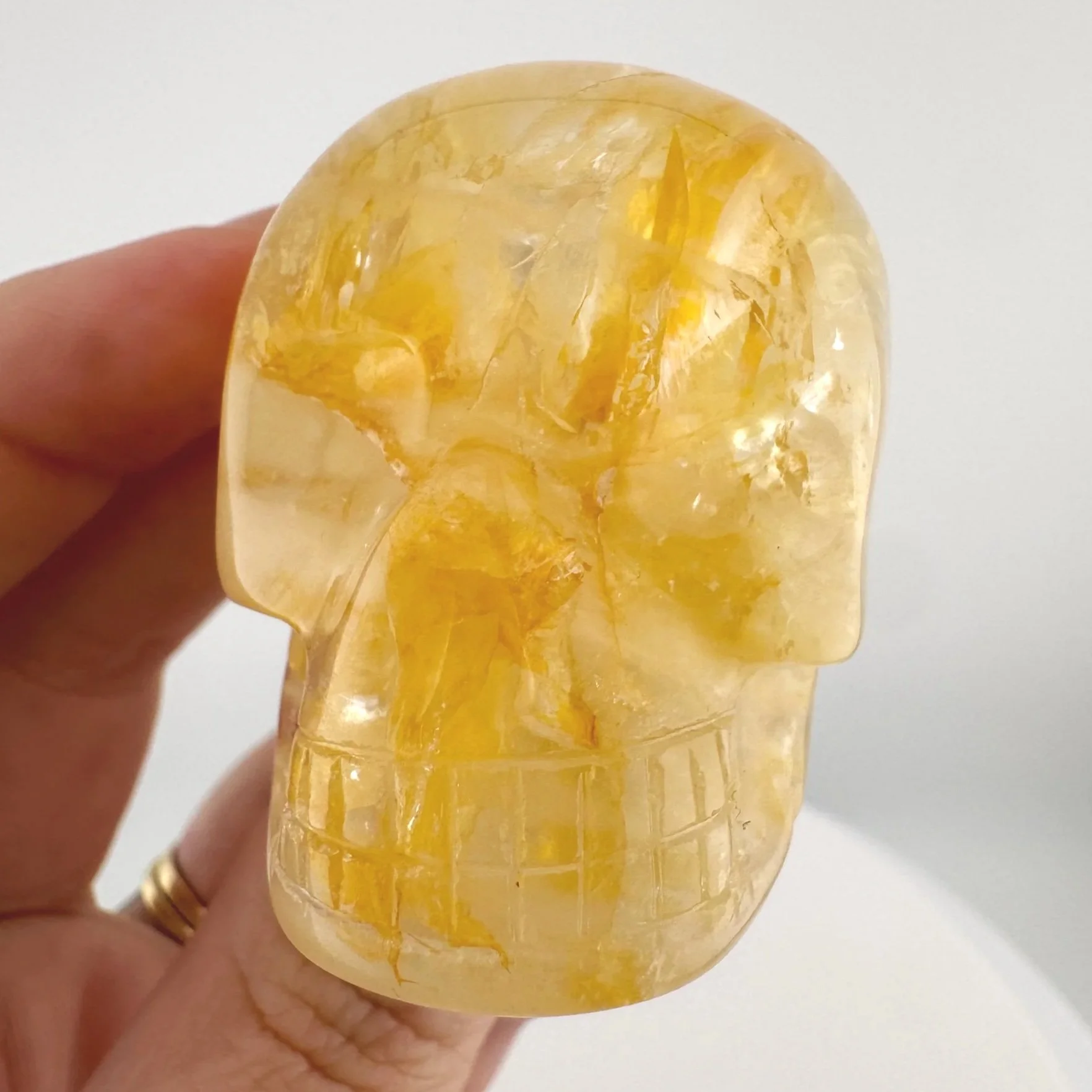 Leandro de Souza Golden Healer Quartz Skull