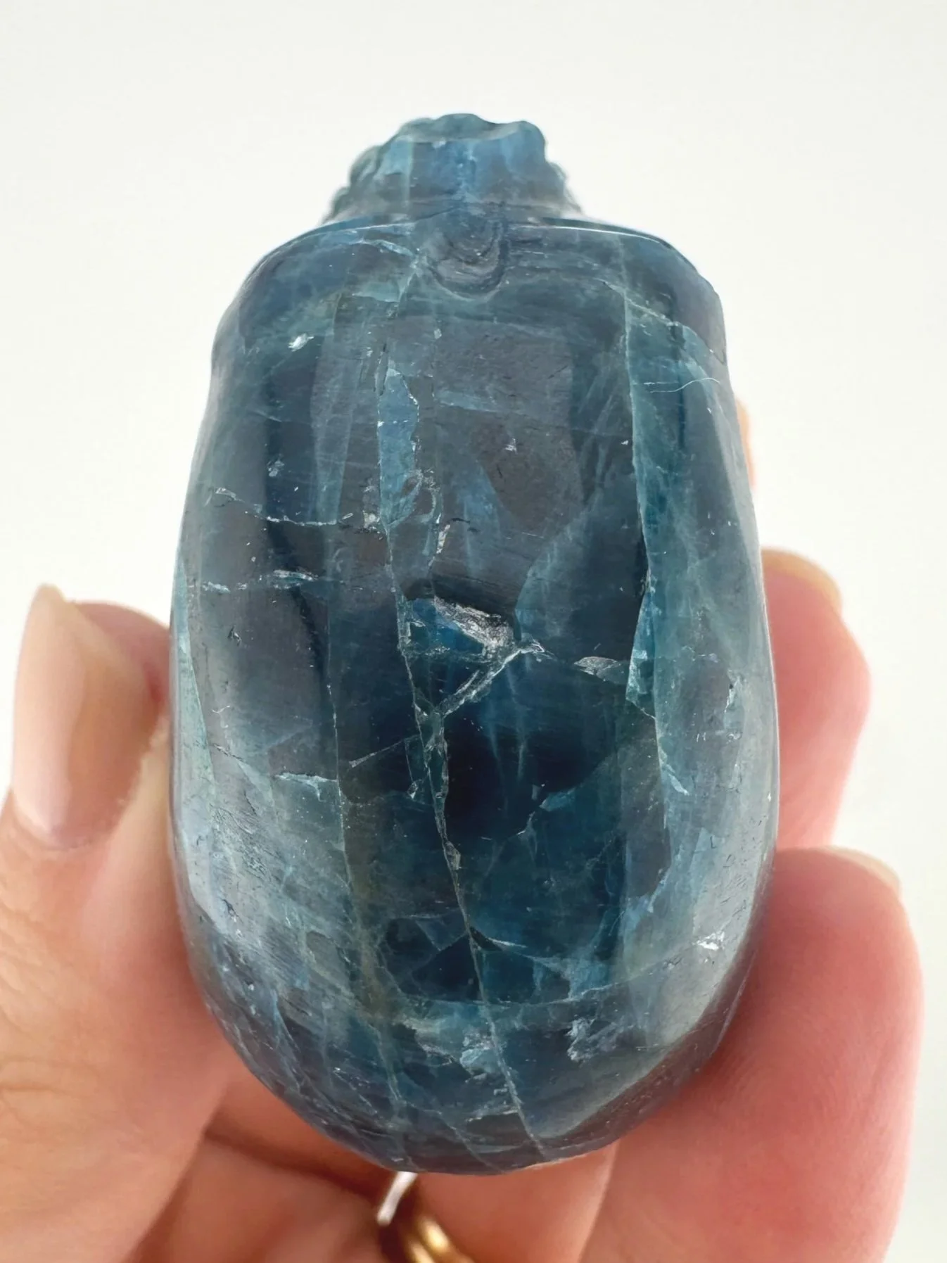Igor de Souza Blue Apatite Shaman Skull
