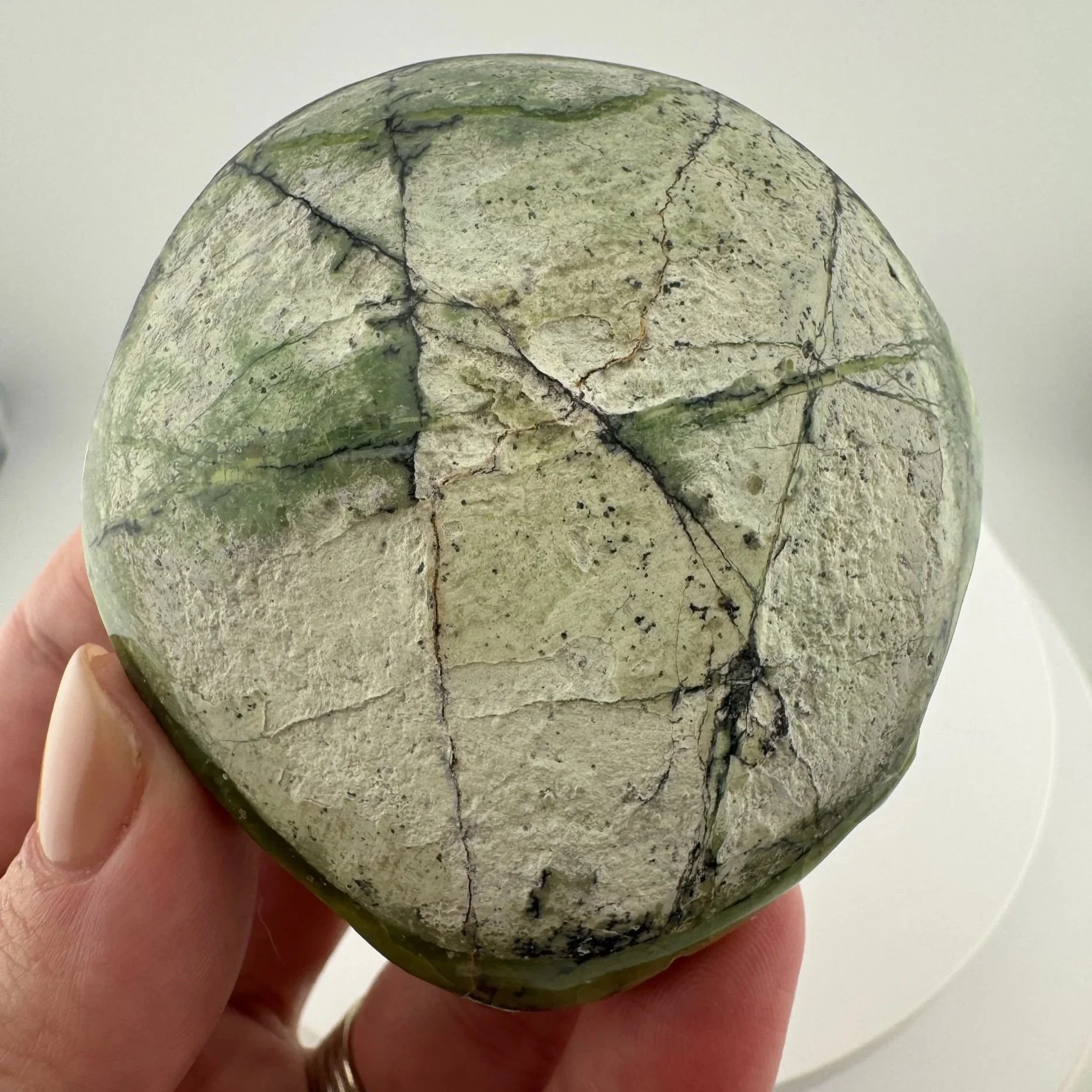 Leandro de Souza Green Opal Star Being Palm Skull