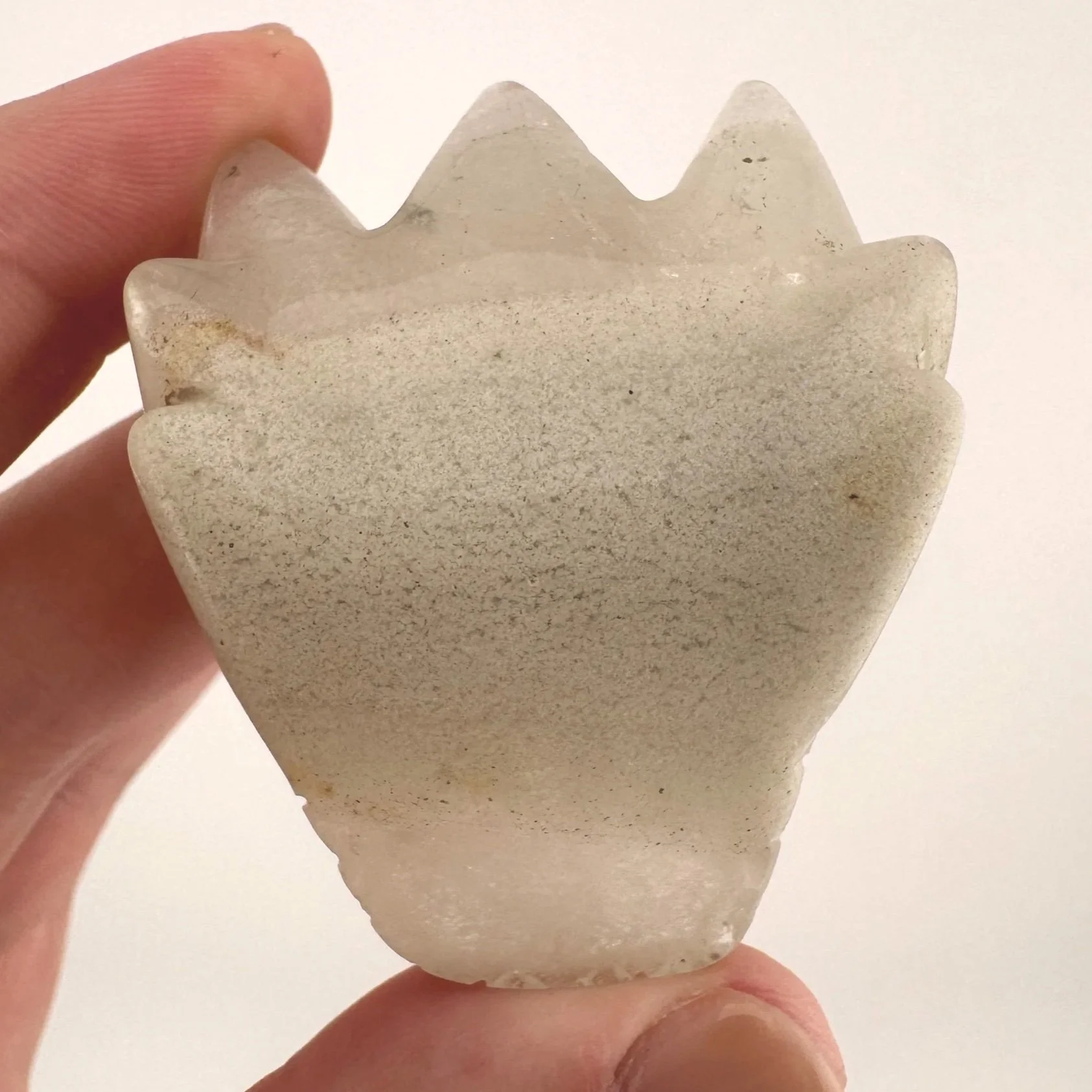 Leandro de Souza White Chlorite Dragon Skull