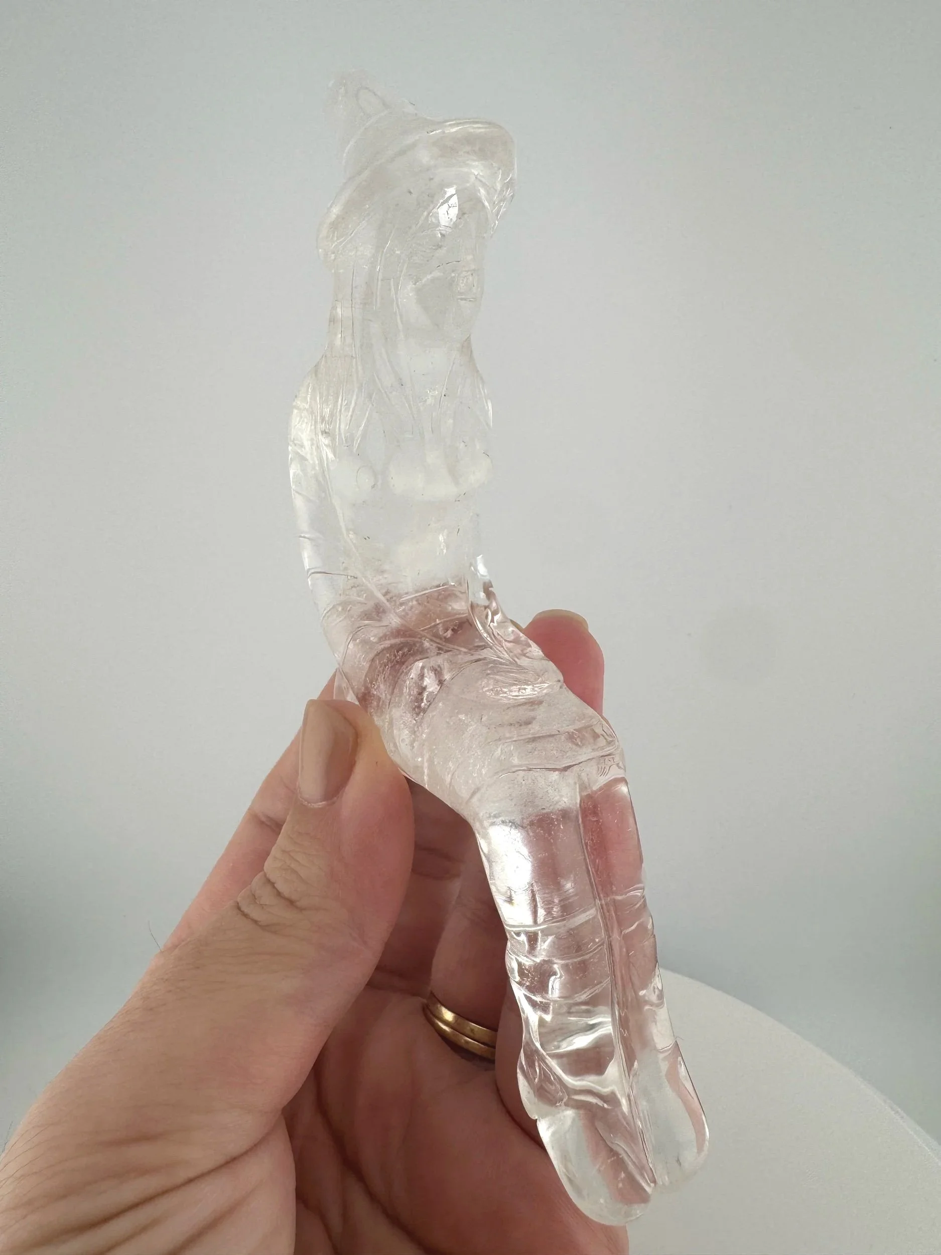 Leandro de Souza Cathedral Quartz Witch Carving