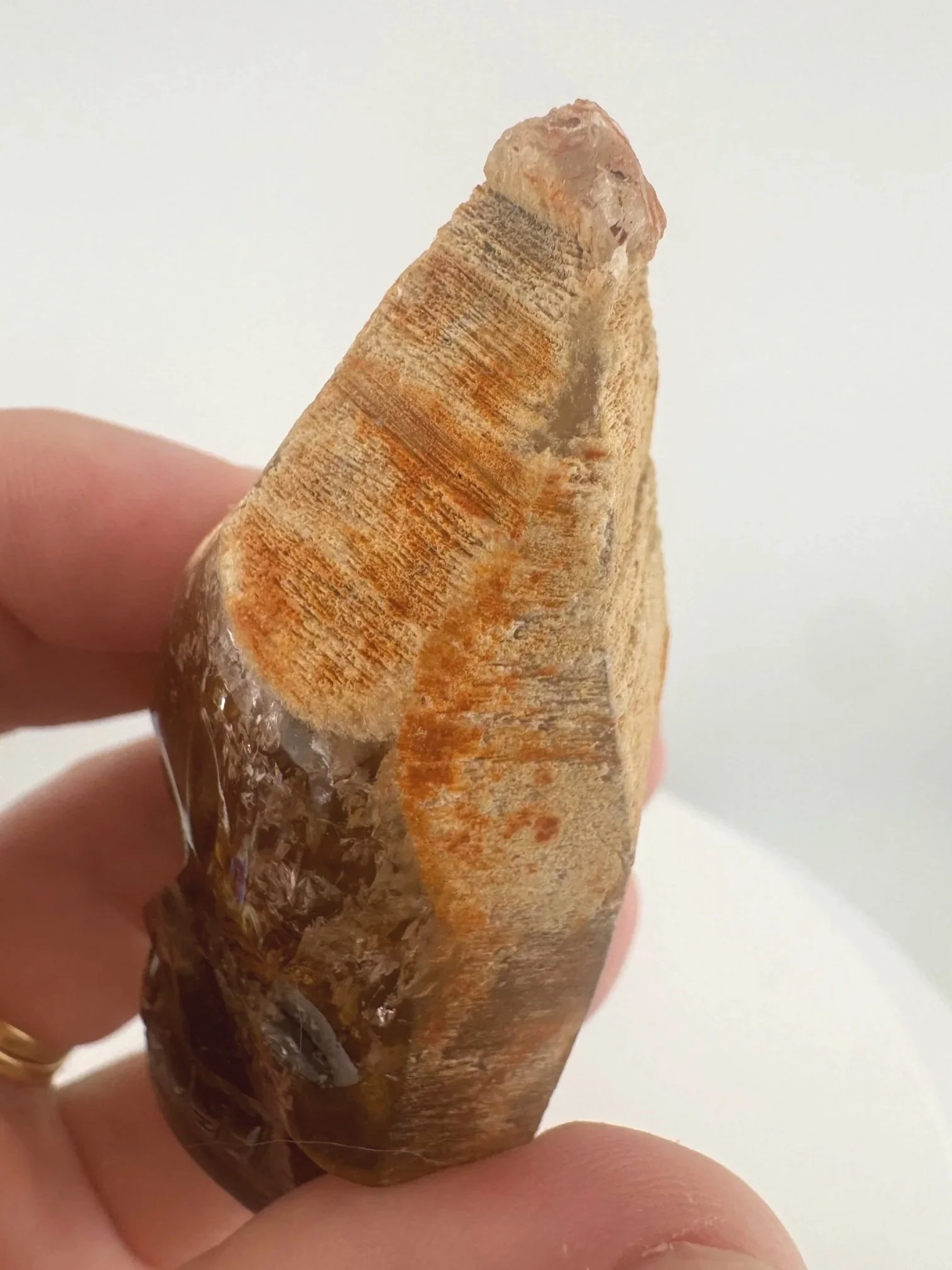 Igor de Souza Morion Tangerine Quartz Shaman Skull