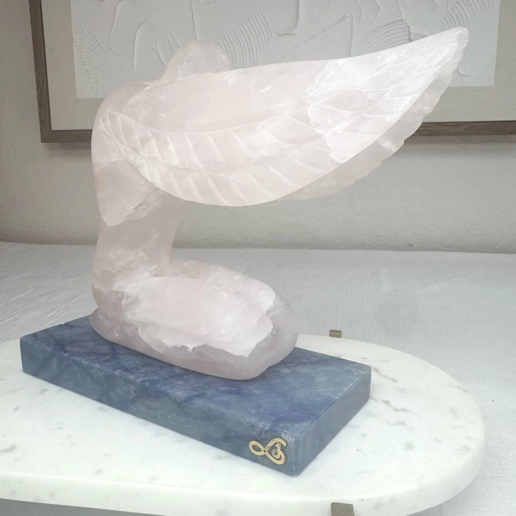 Leandro de Souza Praying Angel Sculpture