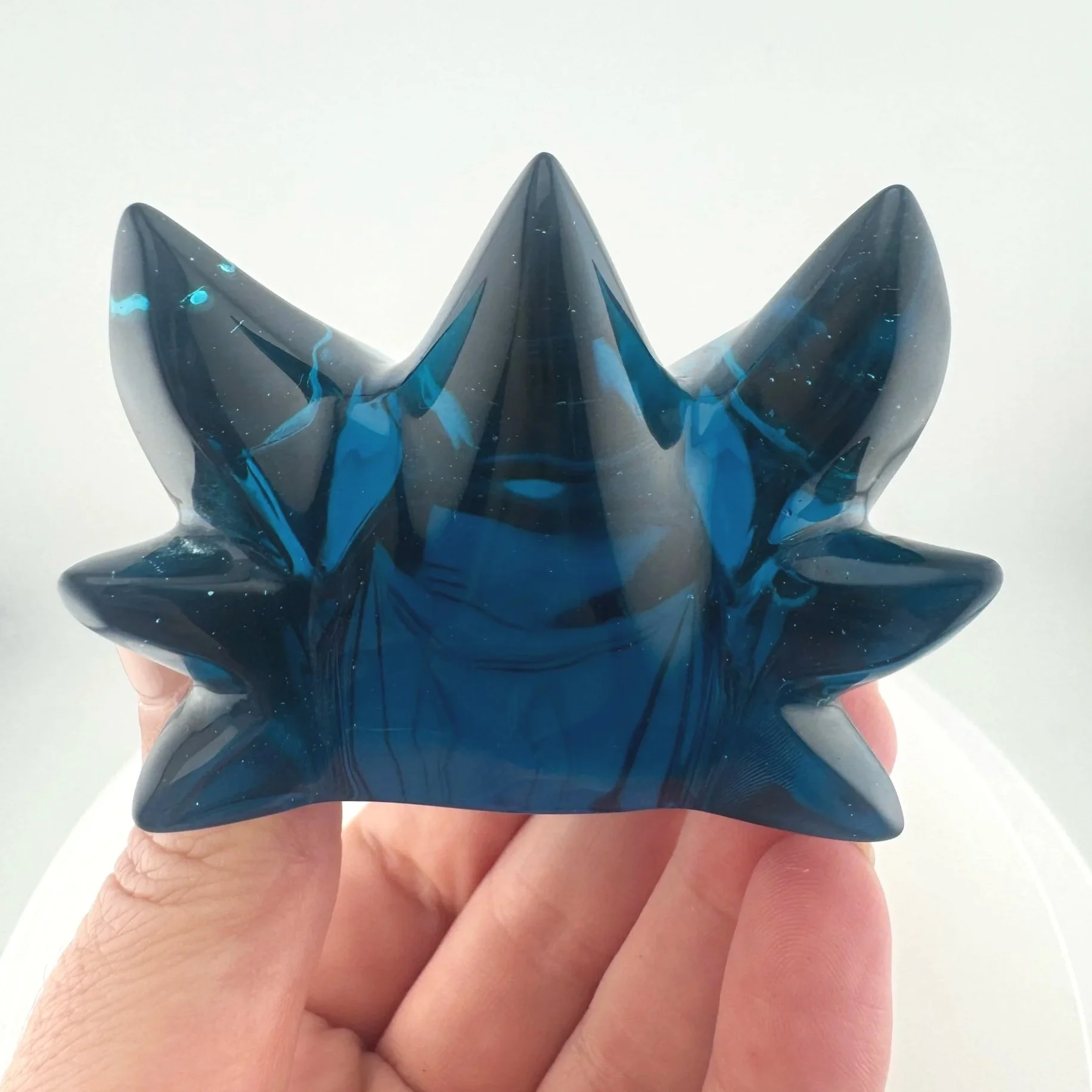 Leandro de Souza Blue Obsidian Dragon Skull