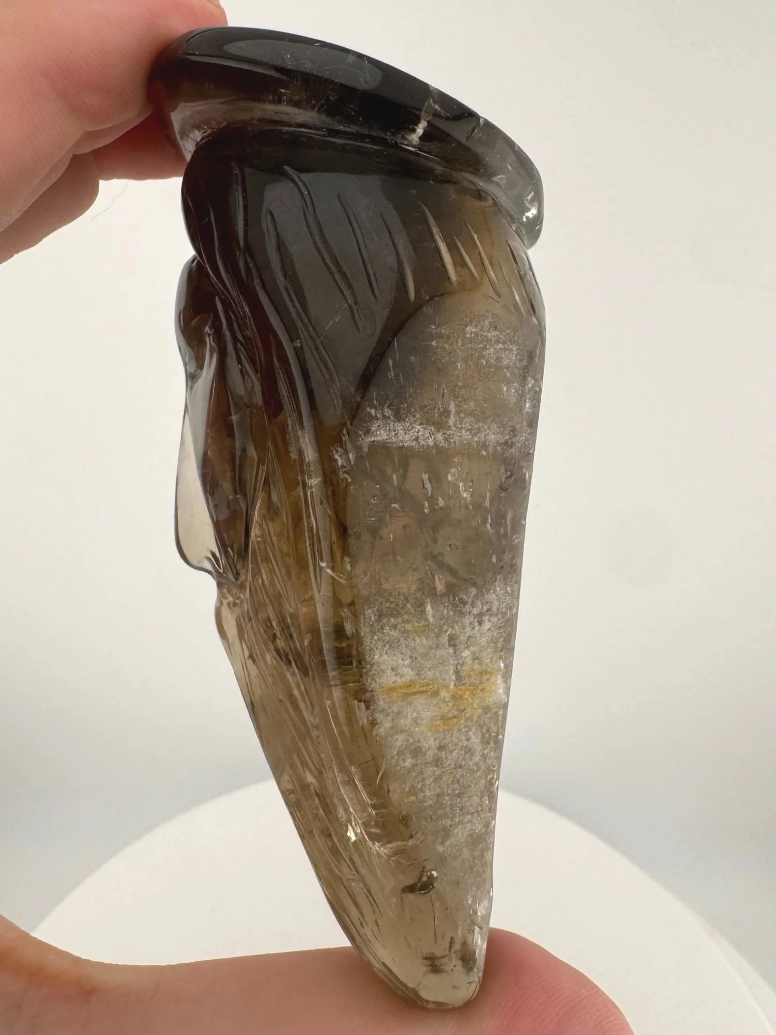 Leandro de Souza Smoky Citrine Jesus Carving