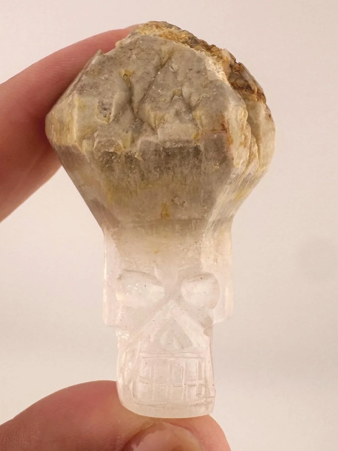 Igor de Souza Candle Quartz Shaman Skull