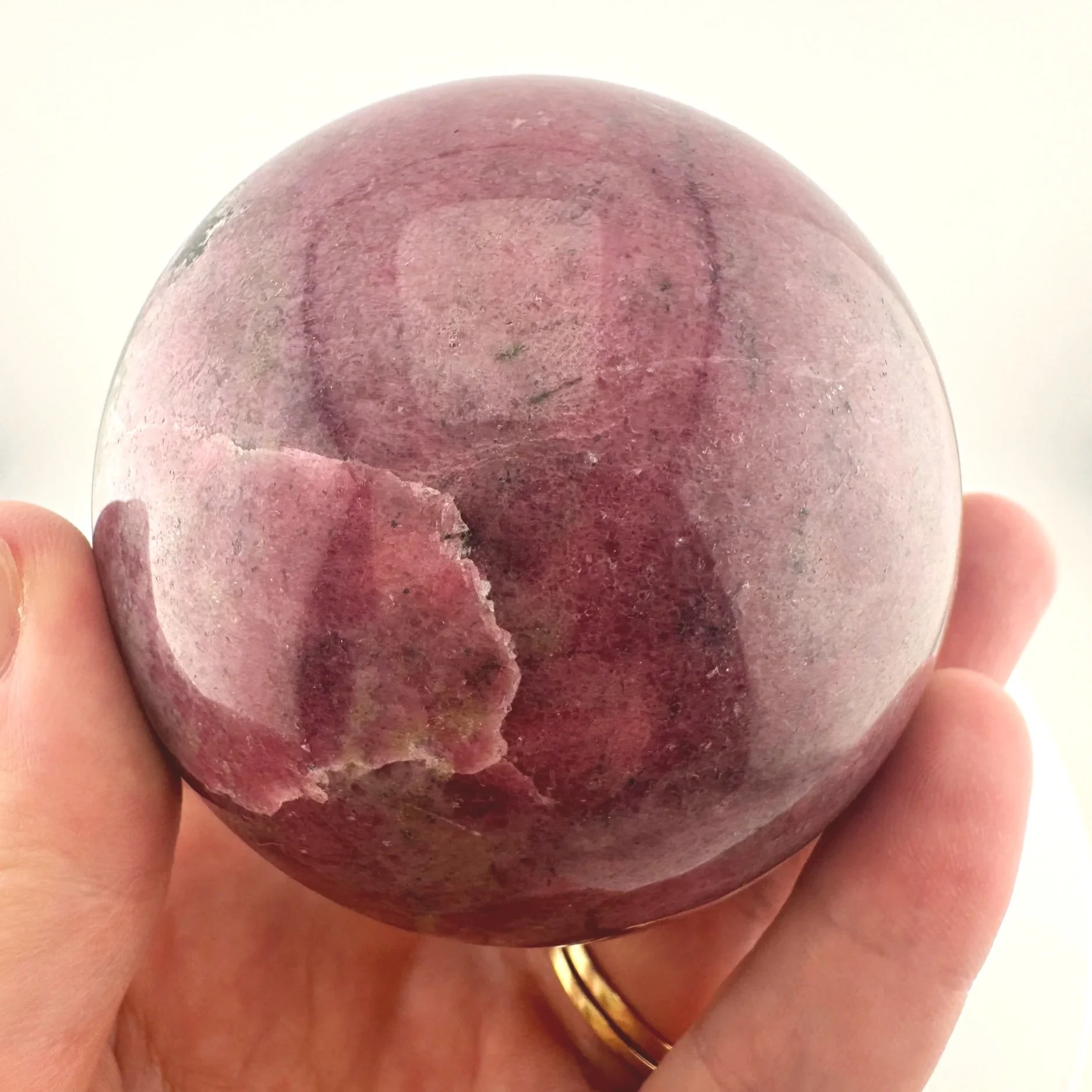 Leandro de Souza Rhodonite Sphere