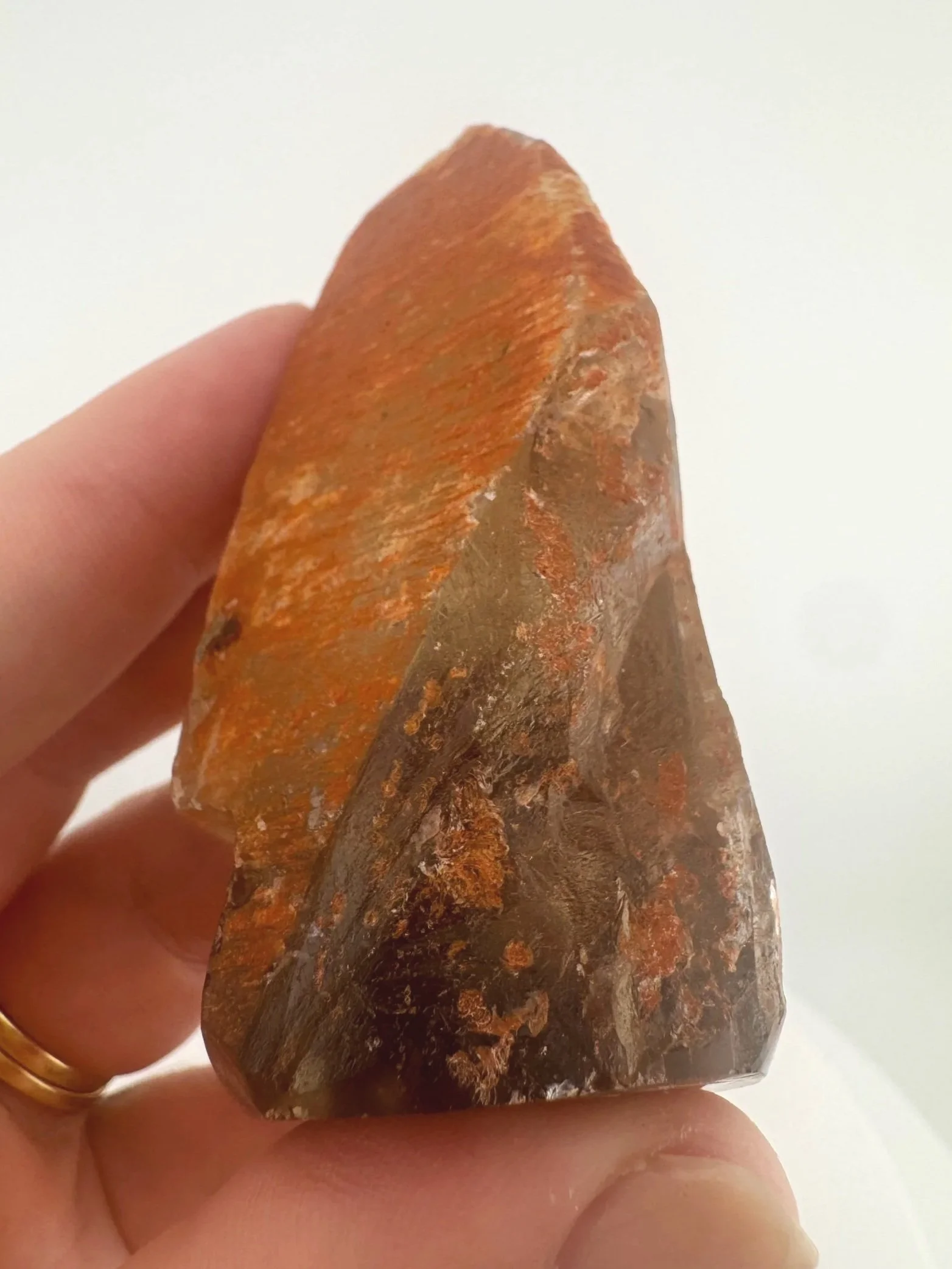 Igor de Souza Morion Tangerine Quartz Shaman Skull
