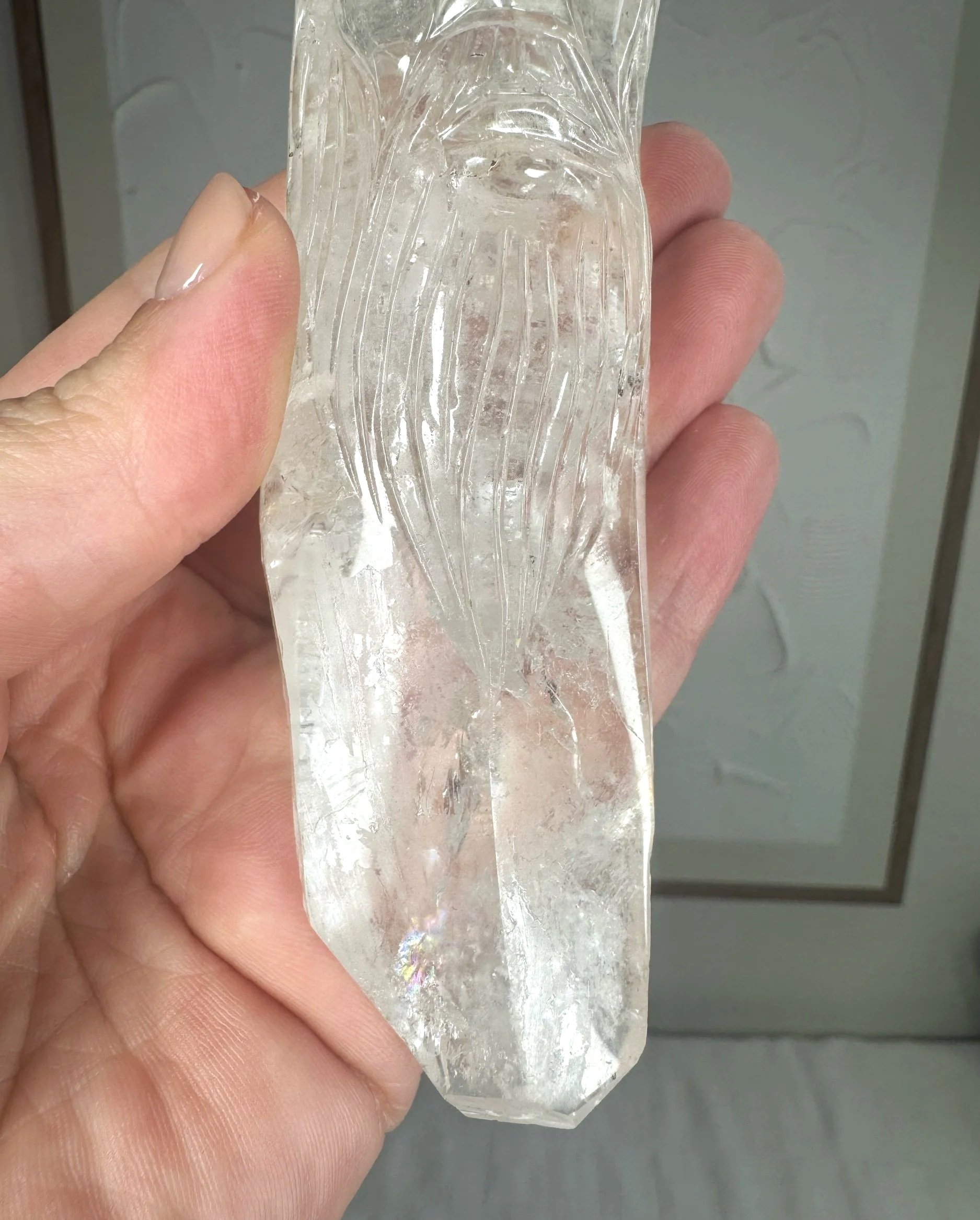Leandro de Souza Cathedral Quartz Jesus Wand