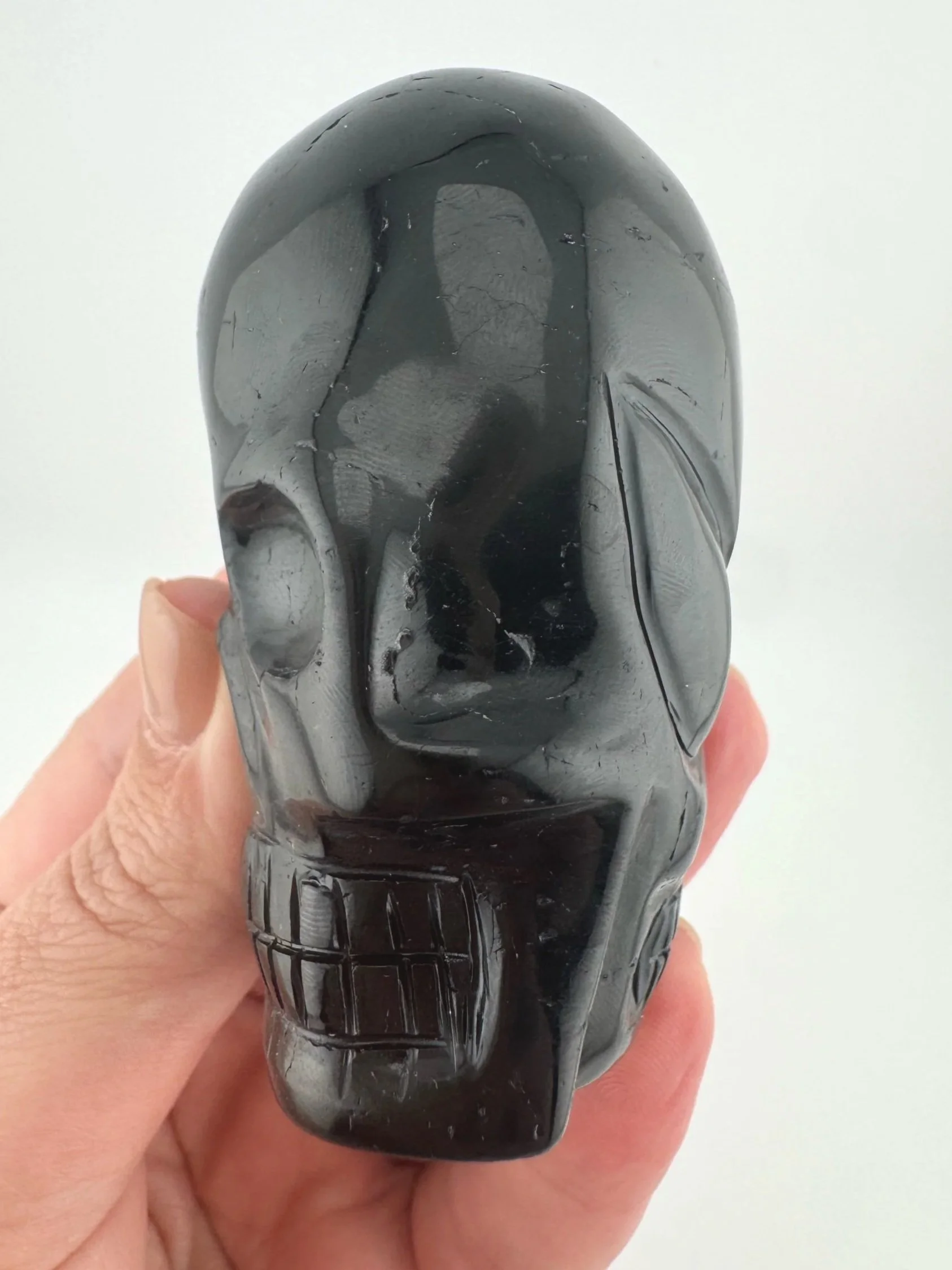 Leandro de Souza Black Tourmaline Shaman Twin Flame Skull