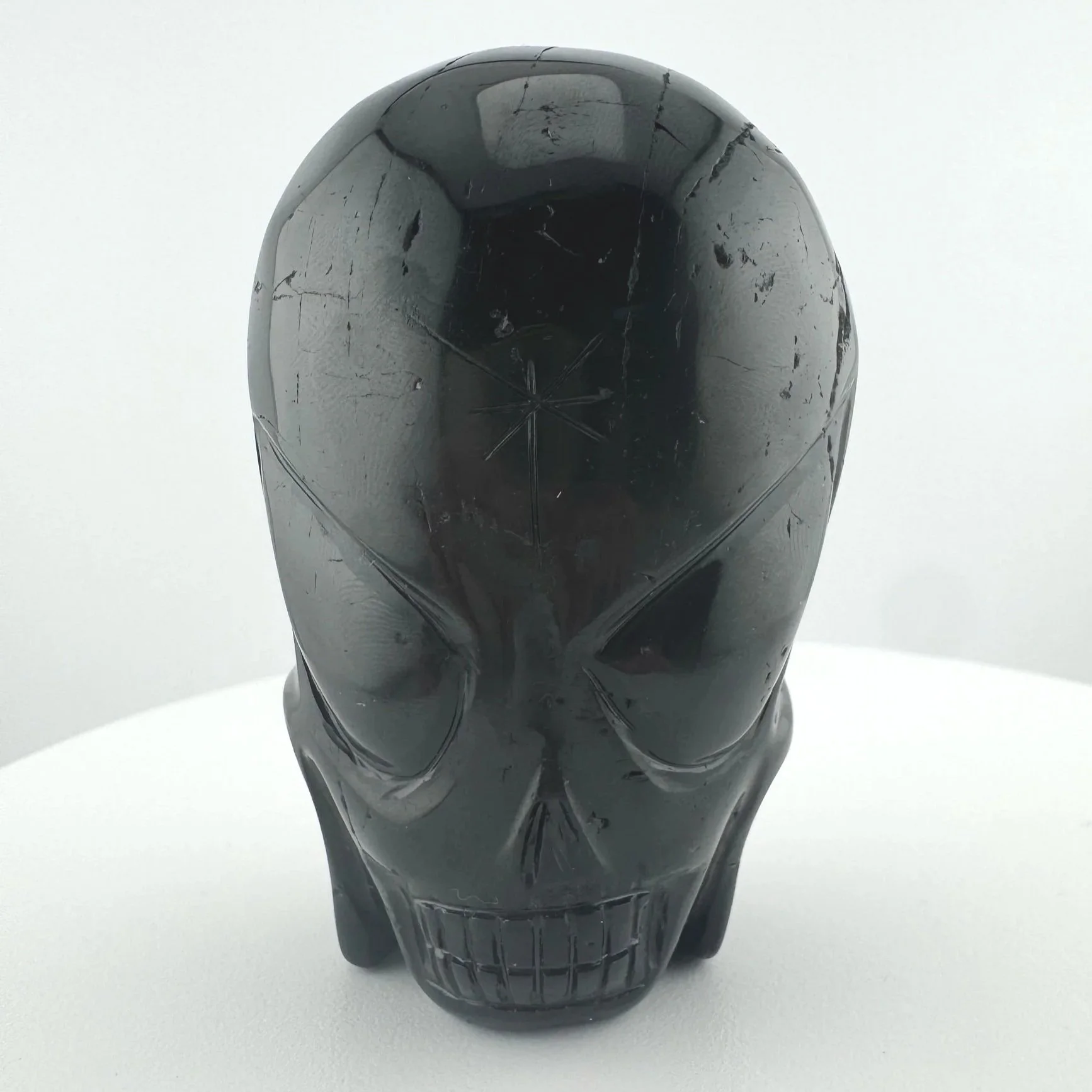 Leandro de Souza Black Tourmaline Shaman Twin Flame Skull