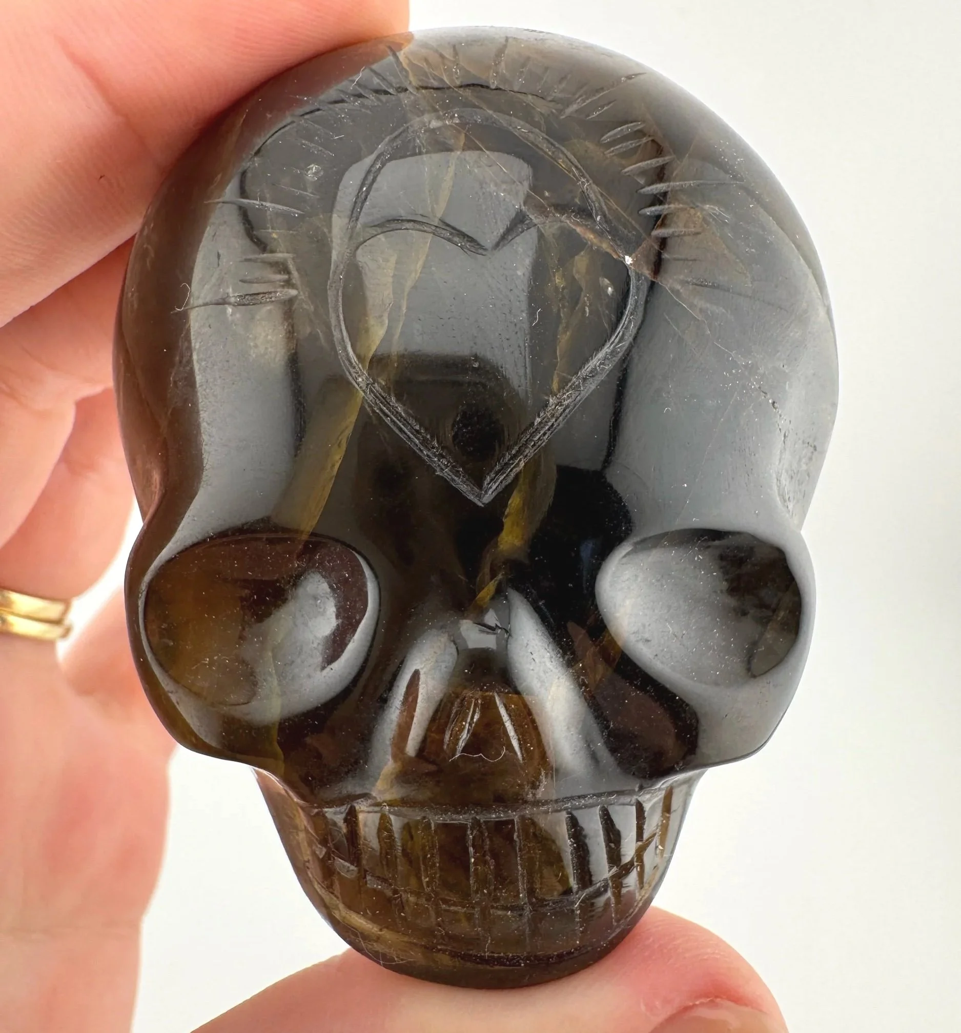 Leandro de Souza Smoky Golden Healer Palm Skull