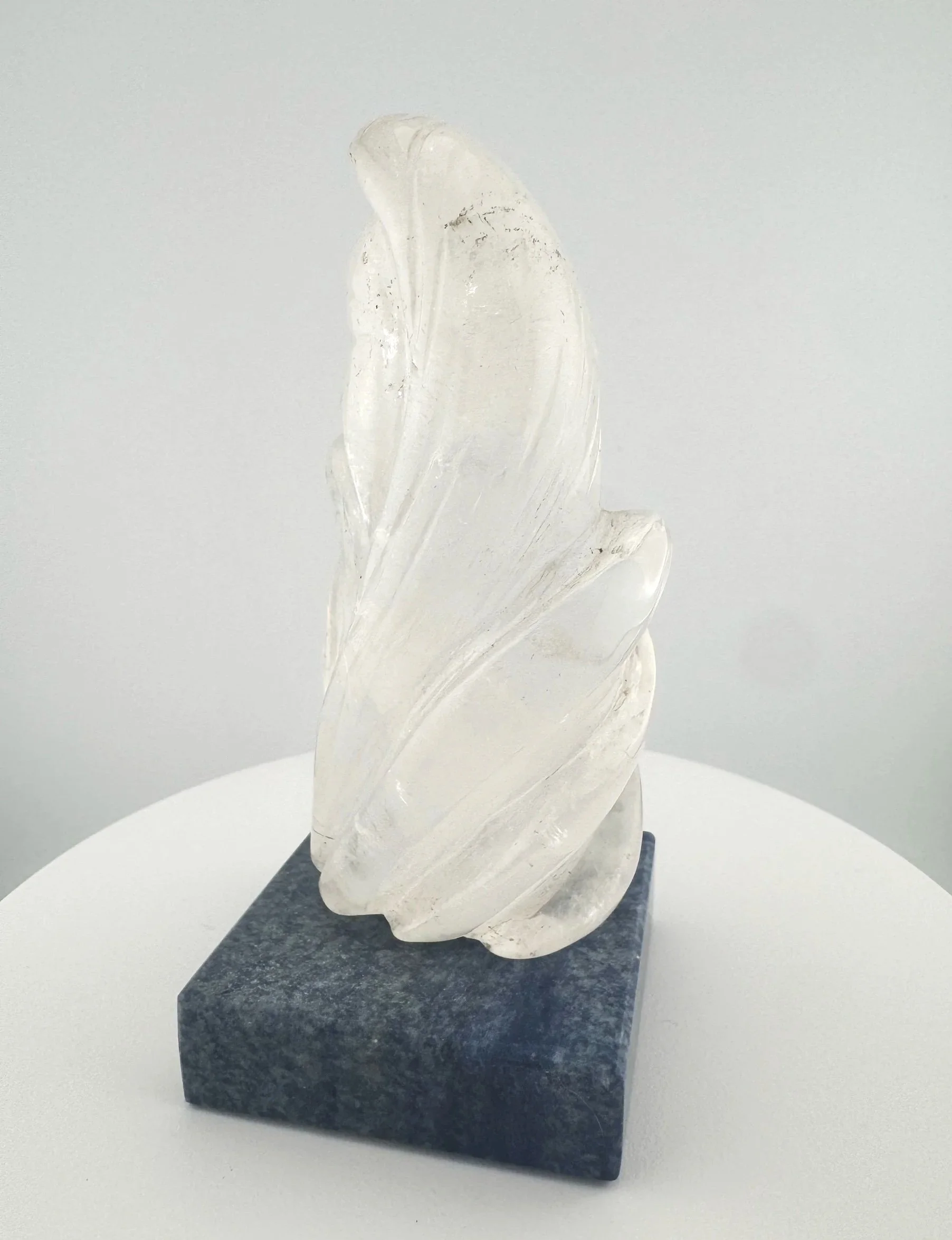Leandro de Souza Mother Mary Abstract Cathedral Quartz Statue