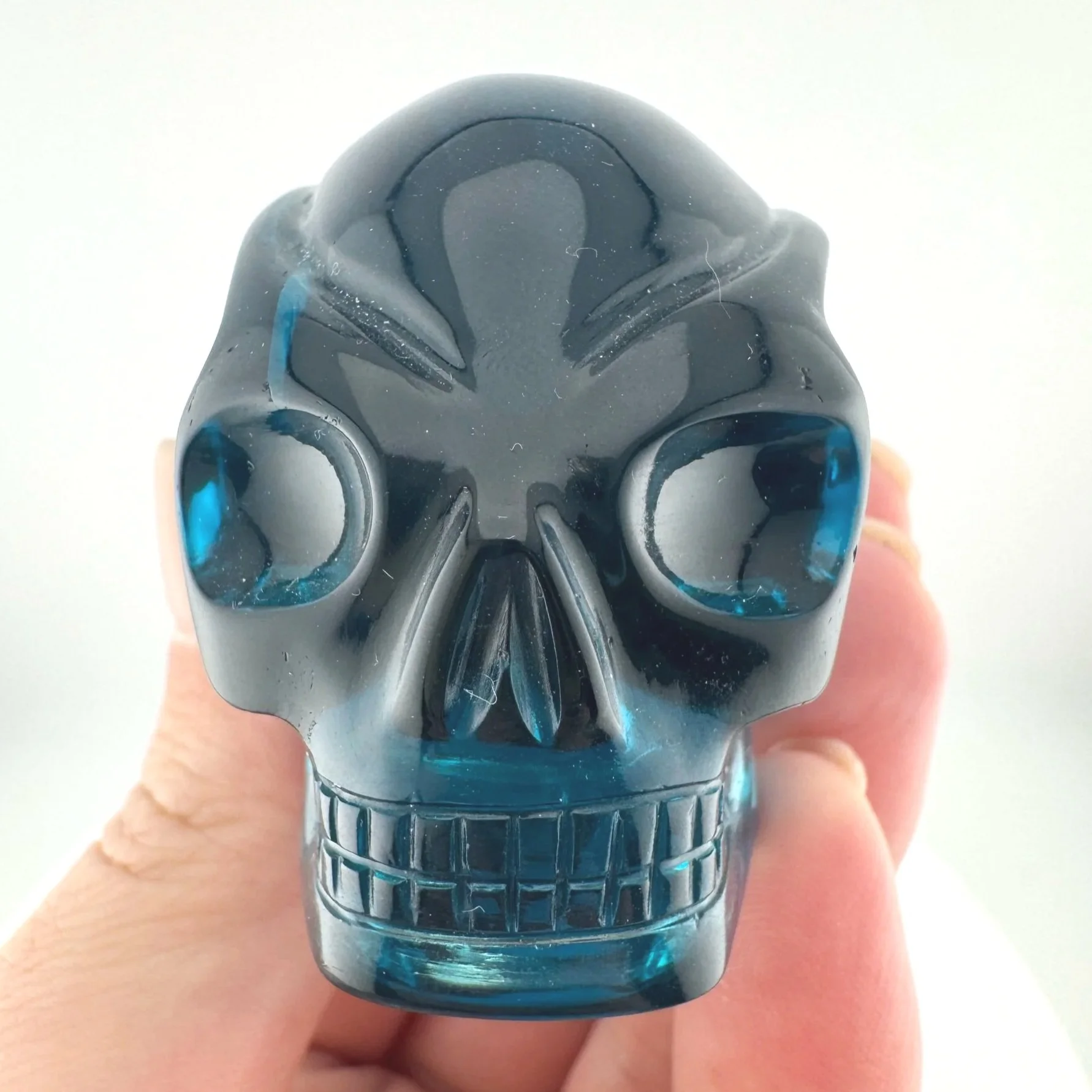 Leandro de Souza Blue Obsidian Traveler Skull