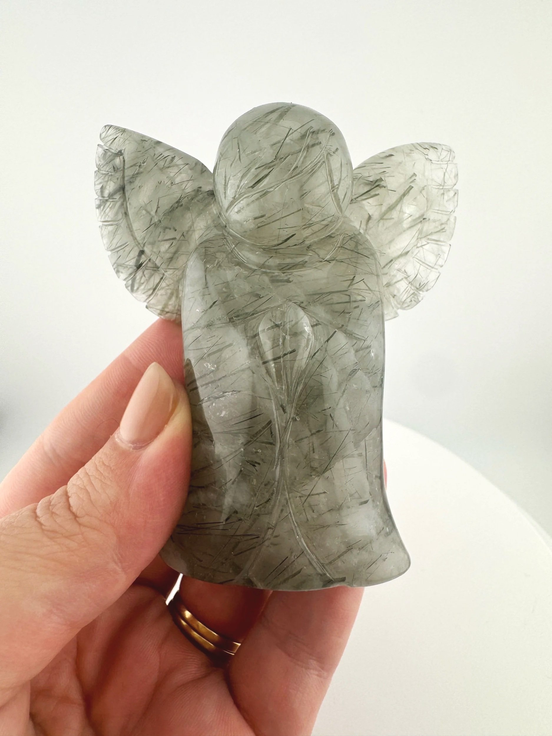 Leandro de Souza Epidote in Quartz Angel