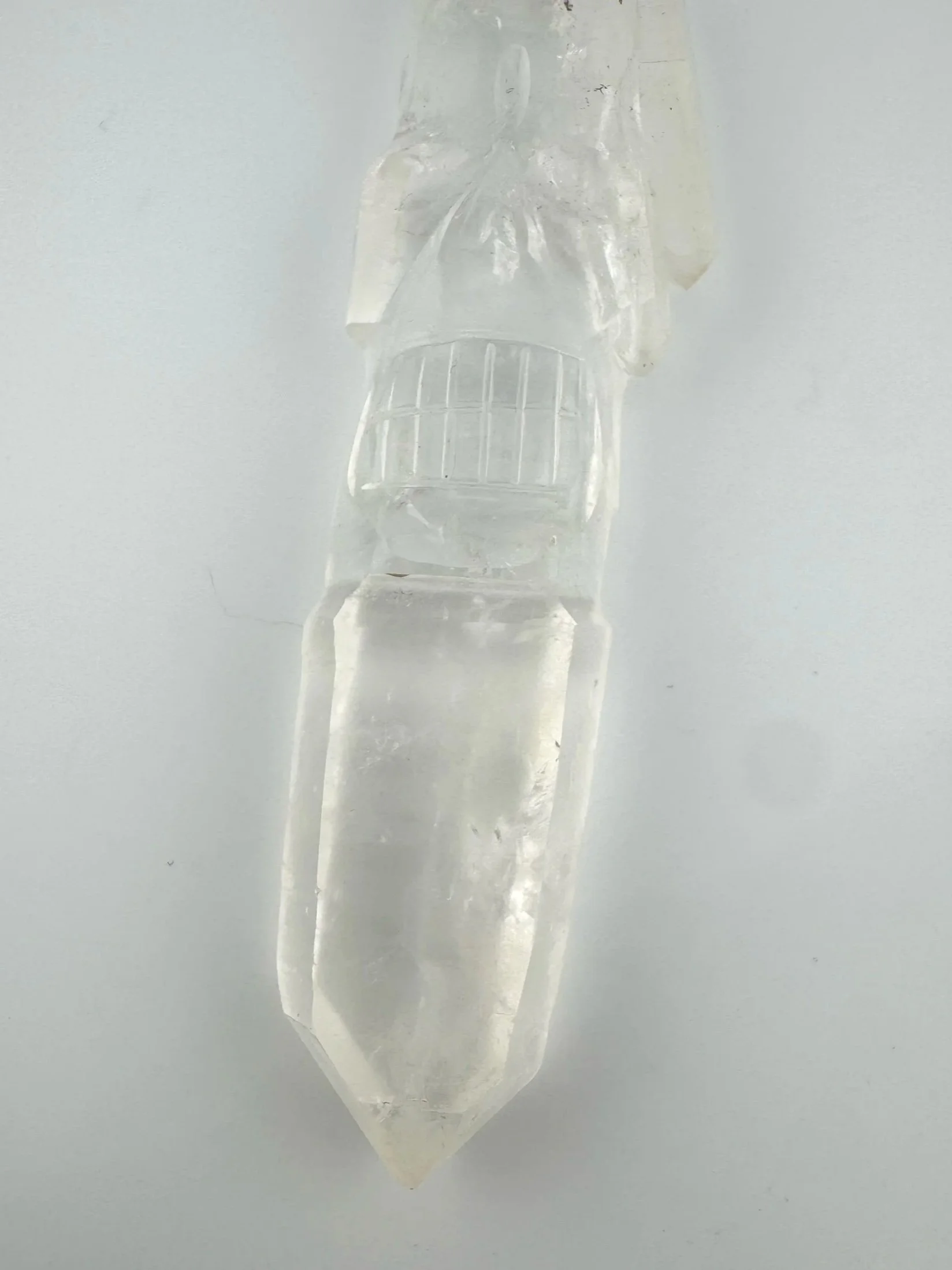 Leandro de Souza Cathedral Quartz Shaman Skull Wand