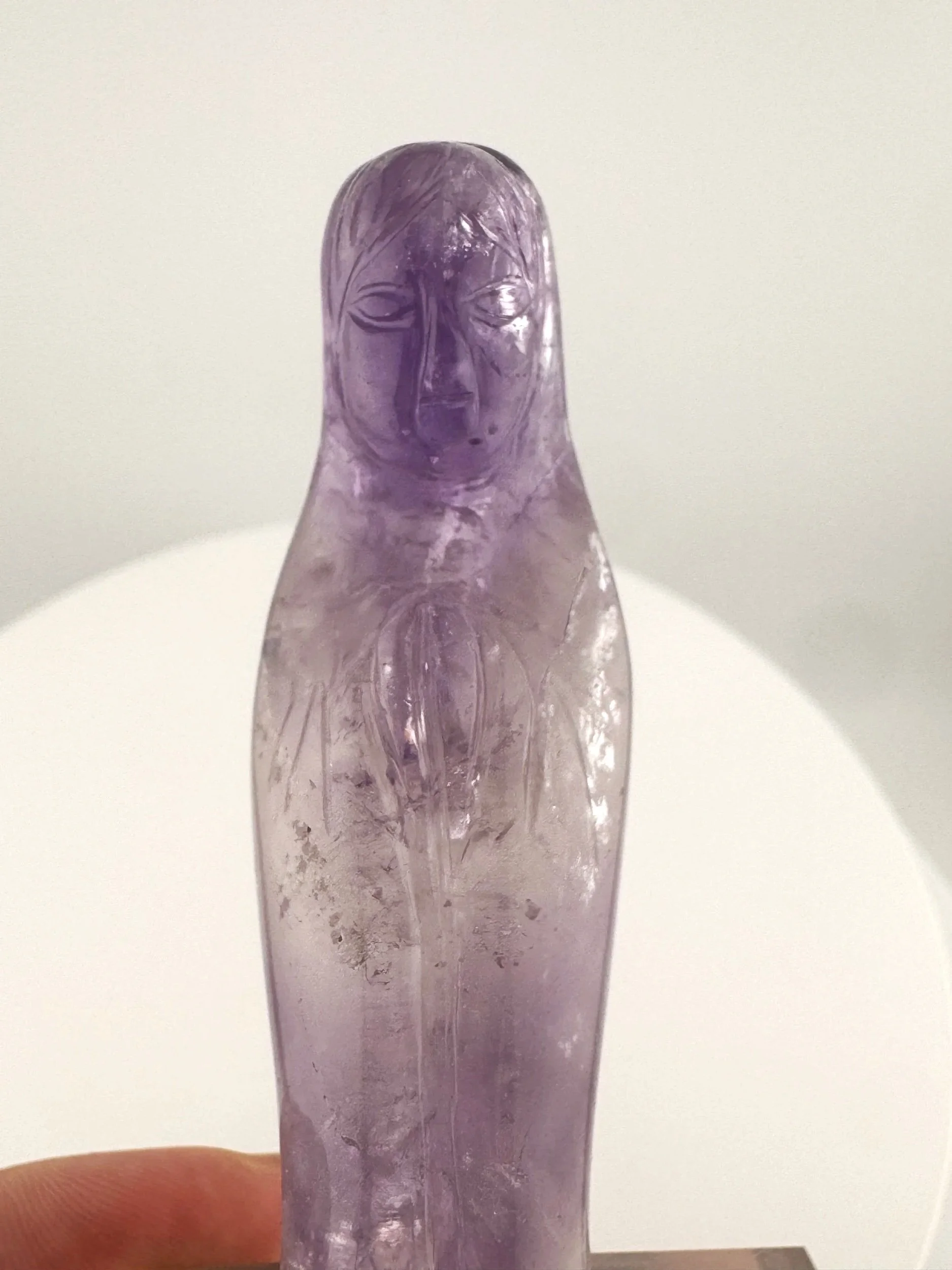 Leandro de Souza Phantom Amethyst Mother Mary Statuette