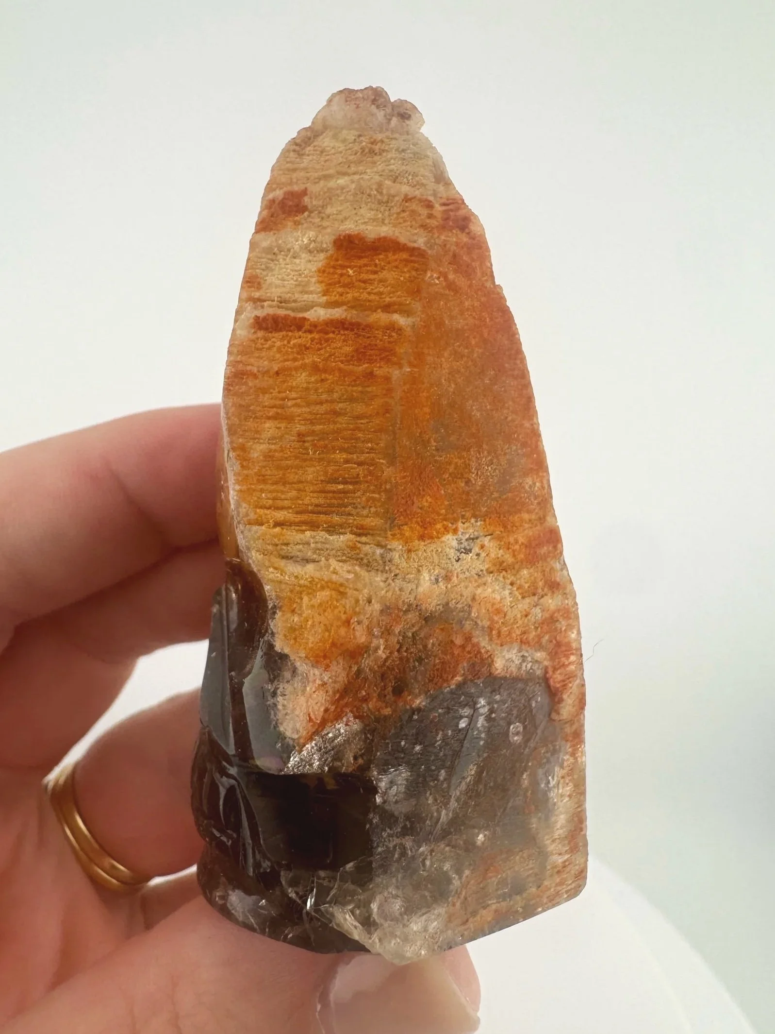 Igor de Souza Morion Tangerine Quartz Shaman Skull