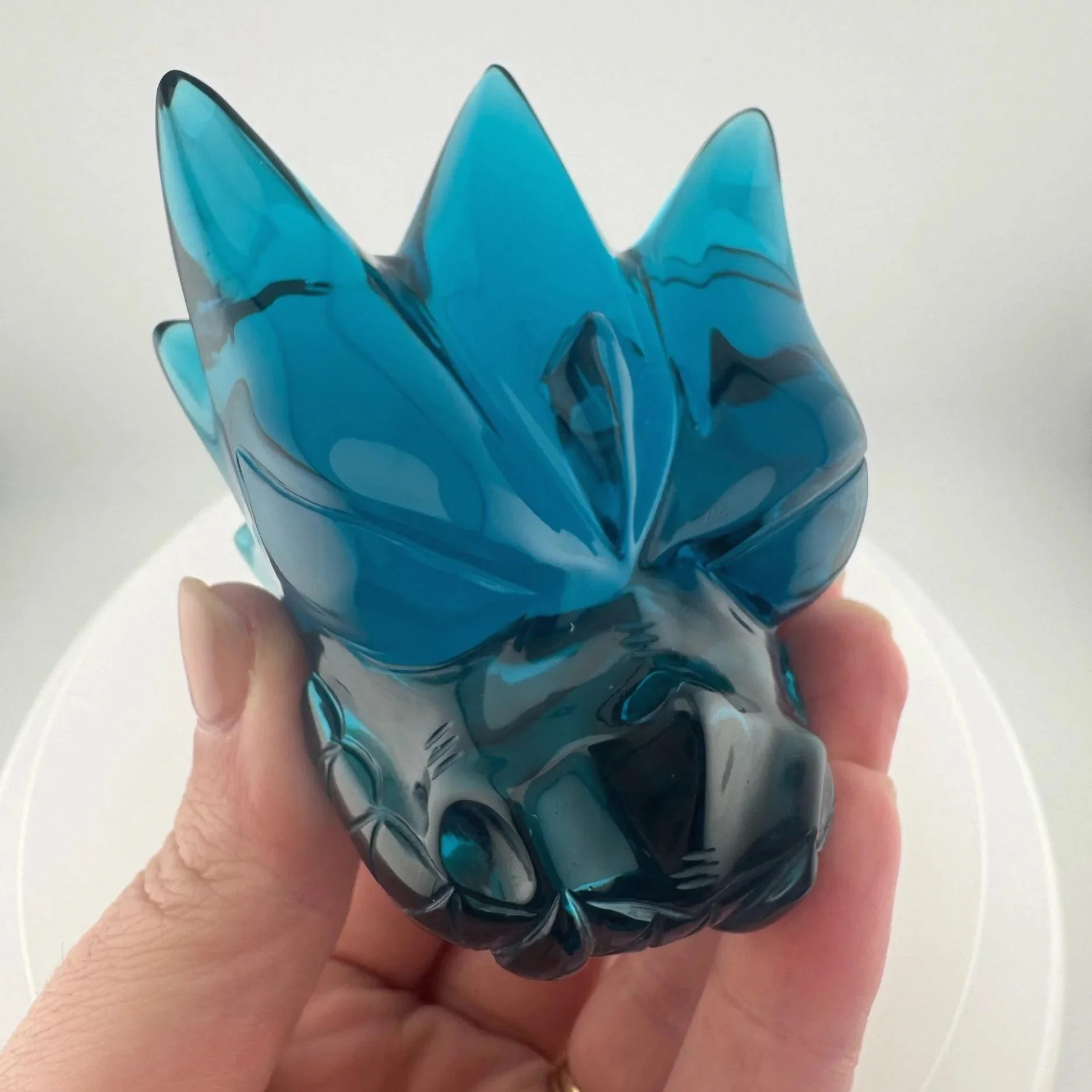 Leandro de Souza Blue Obsidian Dragon Skull