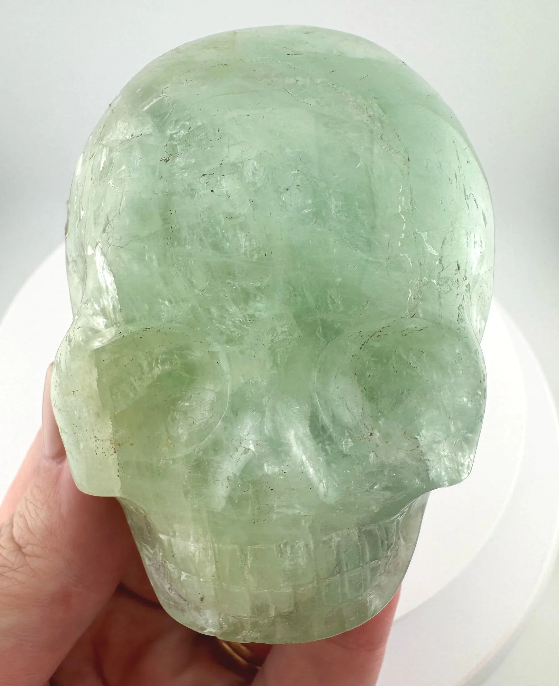 Leandro de Souza Aquamarine with Heliodor Magical Child Palm Skull