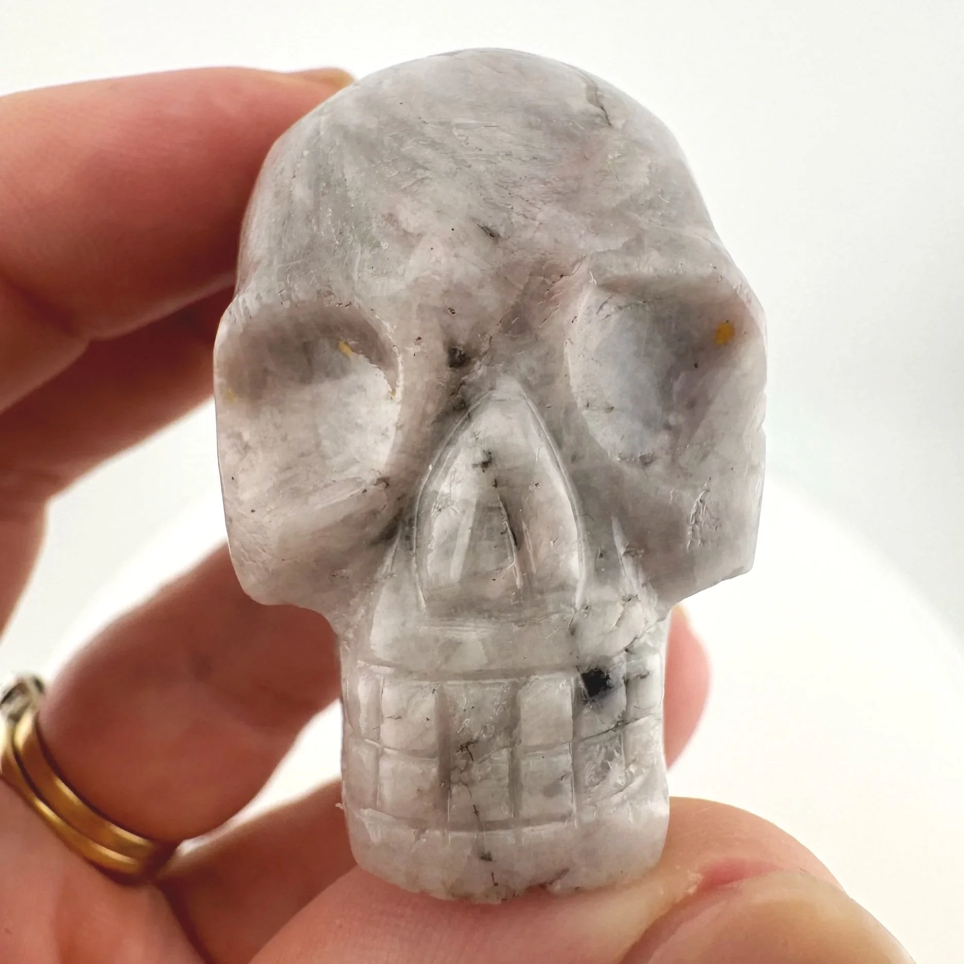 Leandro de Souza Feldspar and Lepidolite Skull