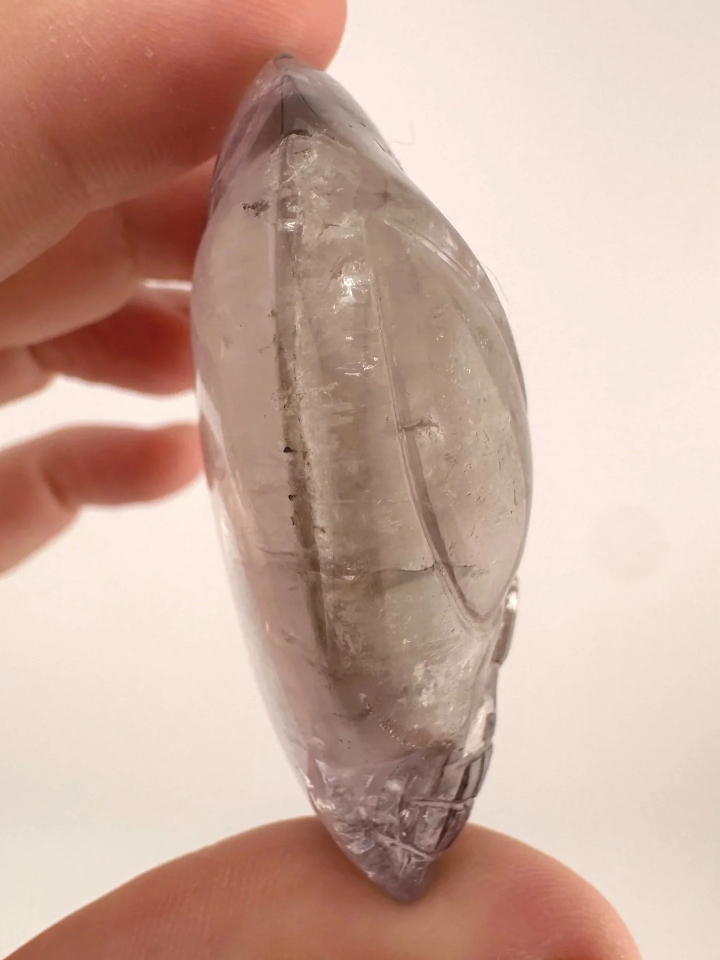 Leandro de Souza Elestial Trapiche Amethyst Palm Skull