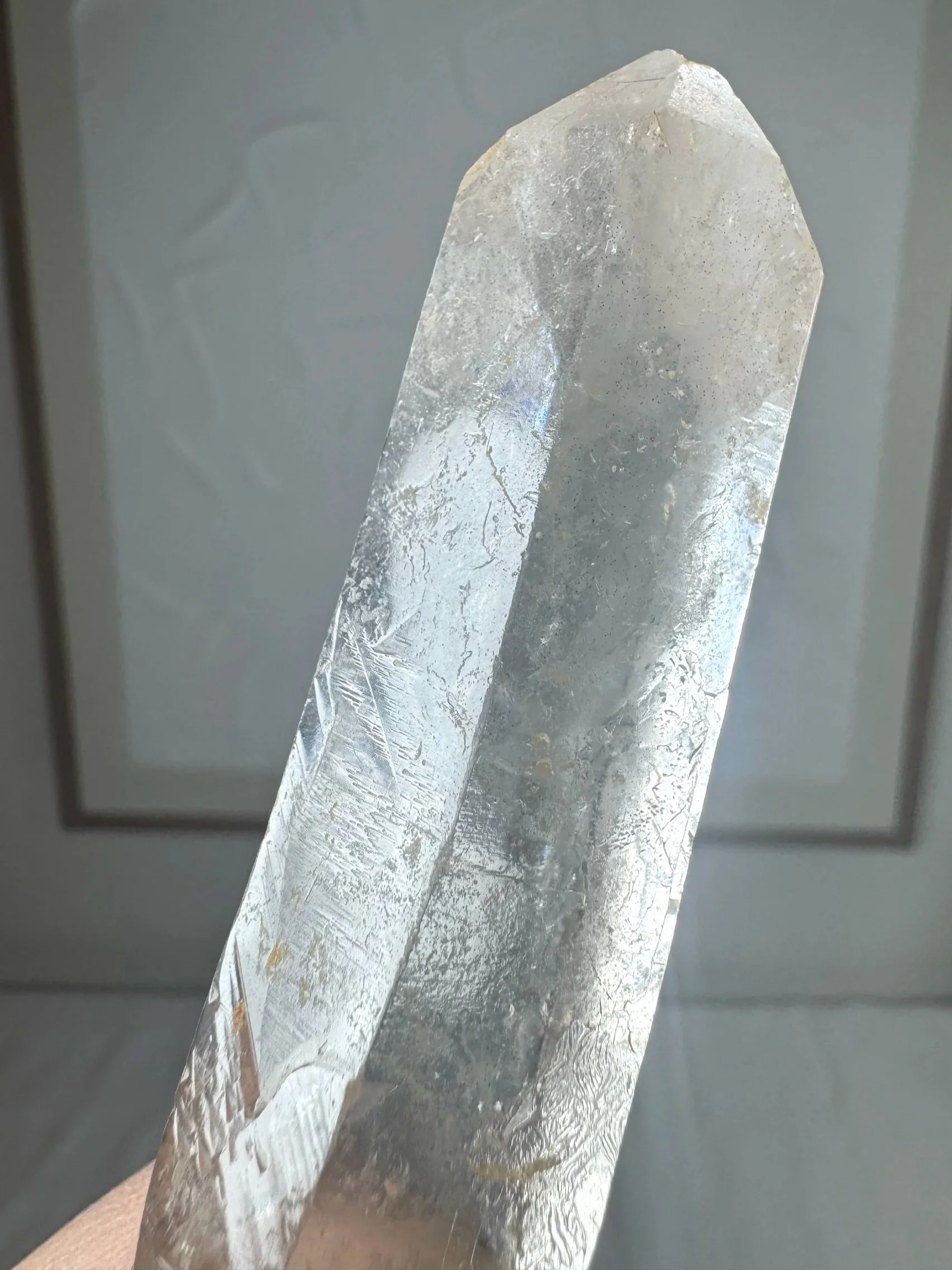 Leandro de Souza Cathedral Quartz Mother Mary Wand