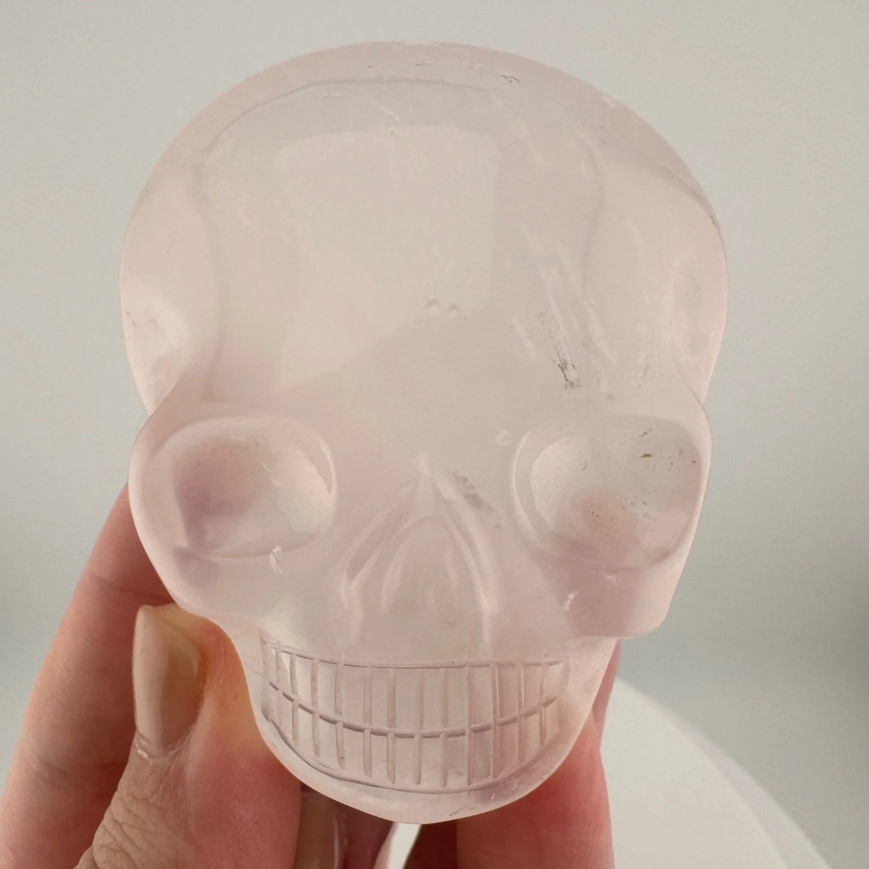 Leandro de Souza Rose Quartz Magical Child Palm Skull