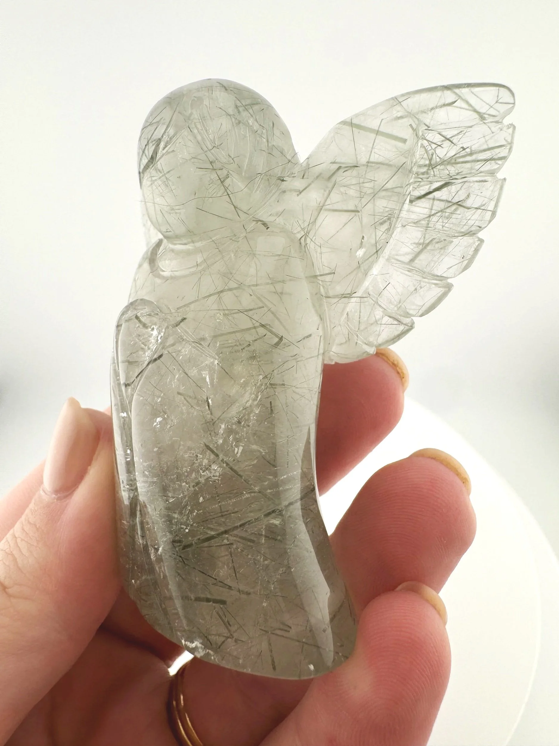Leandro de Souza Epidote in Quartz Angel