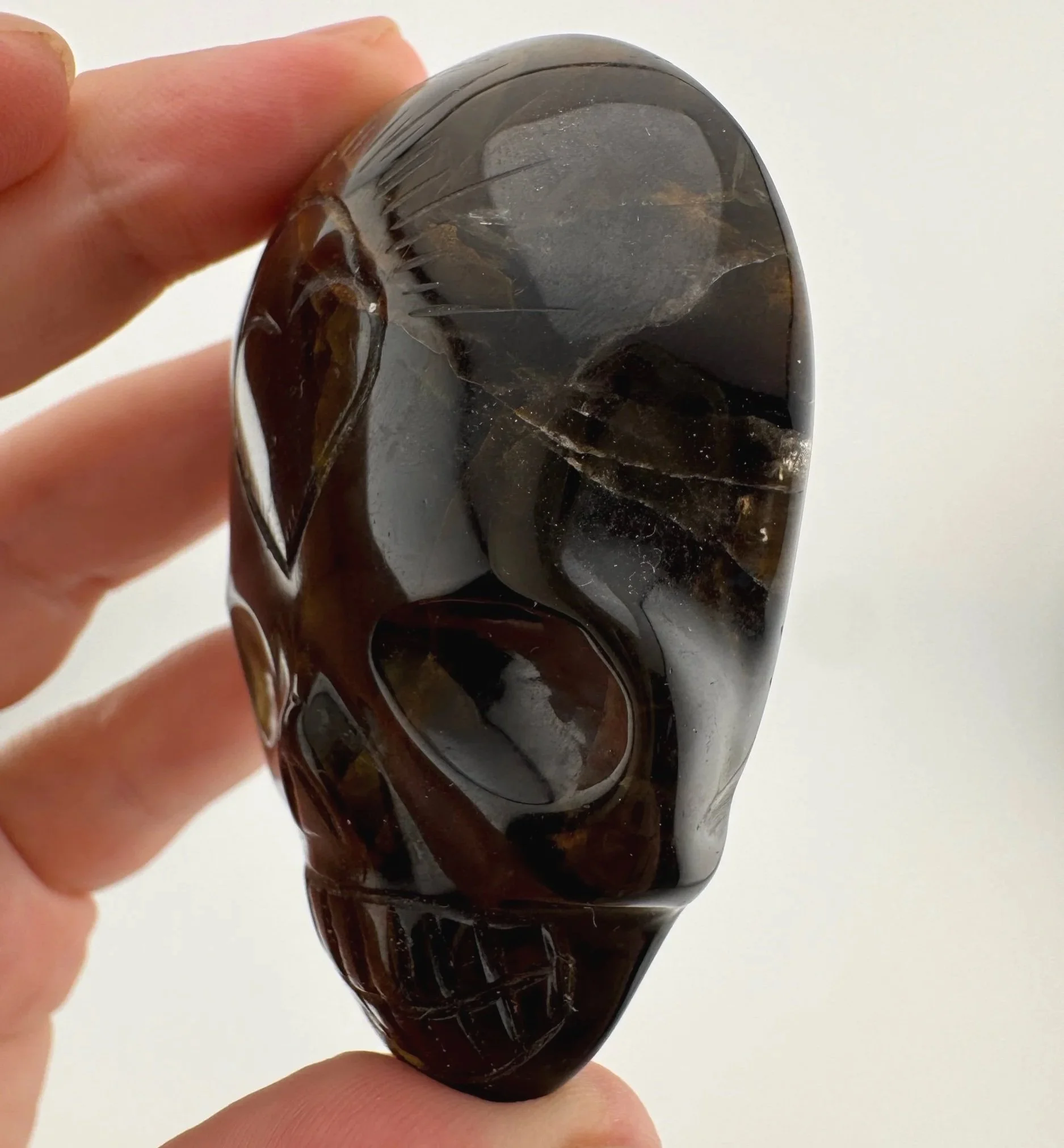 Leandro de Souza Smoky Golden Healer Palm Skull