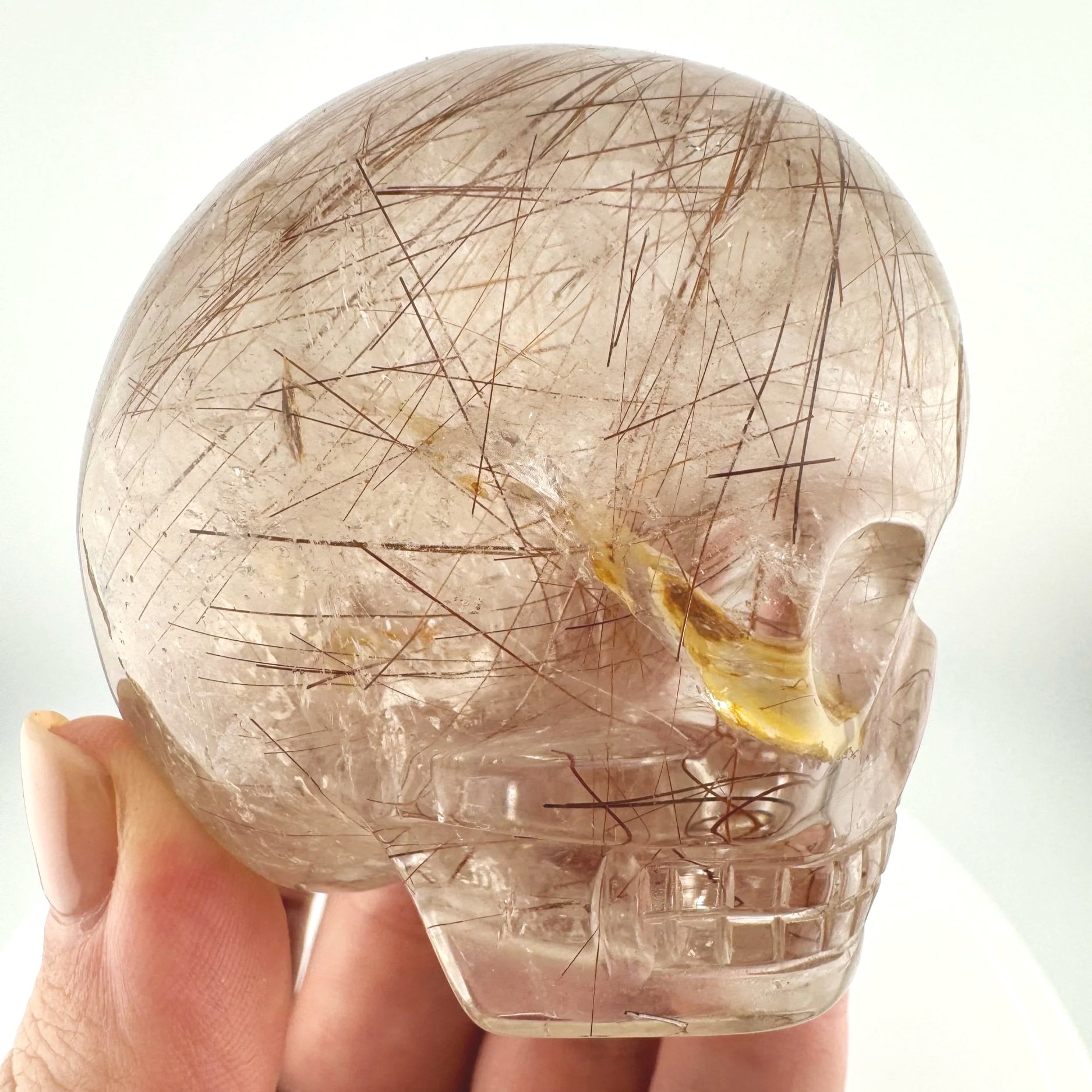 Leandro de Souza Red Rutile in Smoky Quartz Magical Child