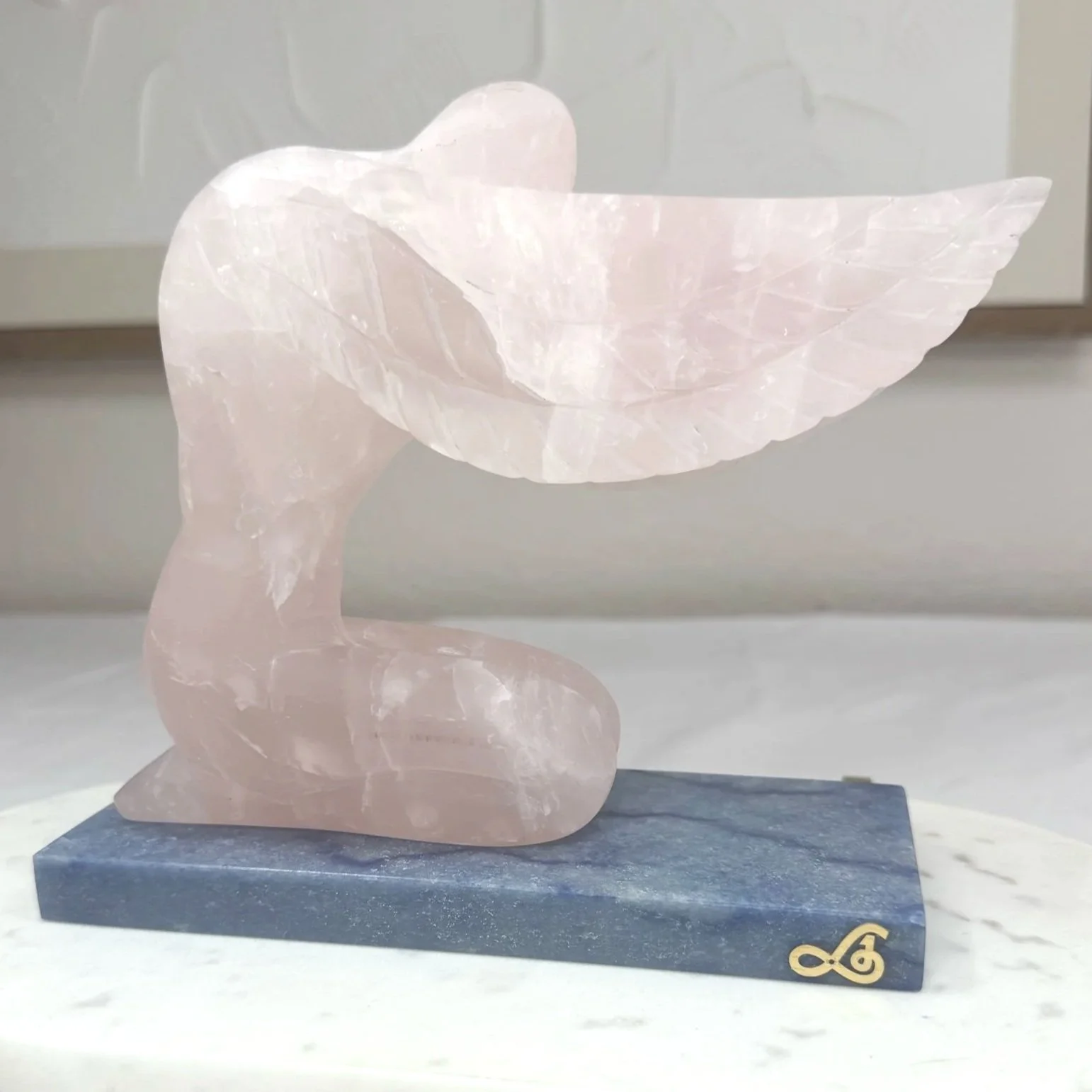 Leandro de Souza Praying Angel Sculpture