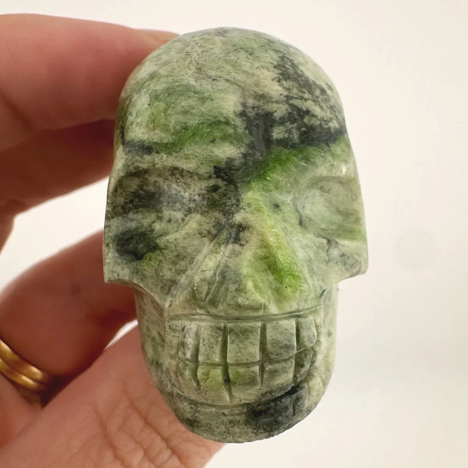 Igor de Souza Green Epidote Skull