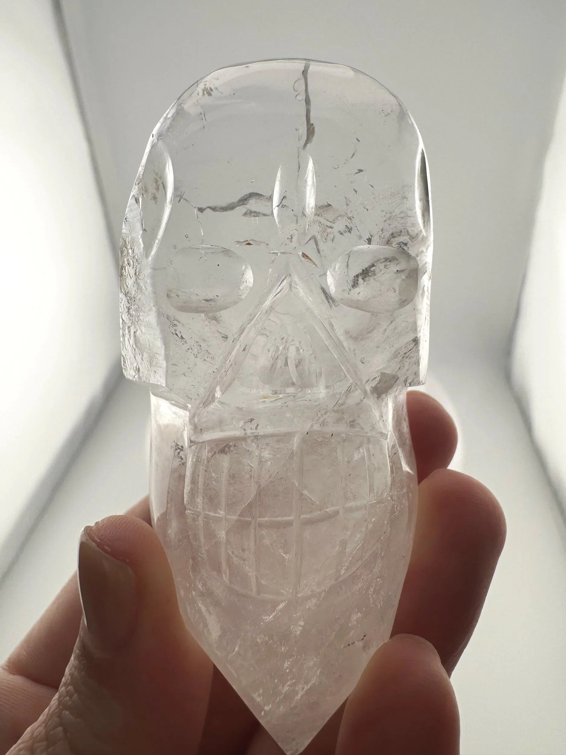 Leandro de Souza Cathedral Quartz Shaman Skull Wand
