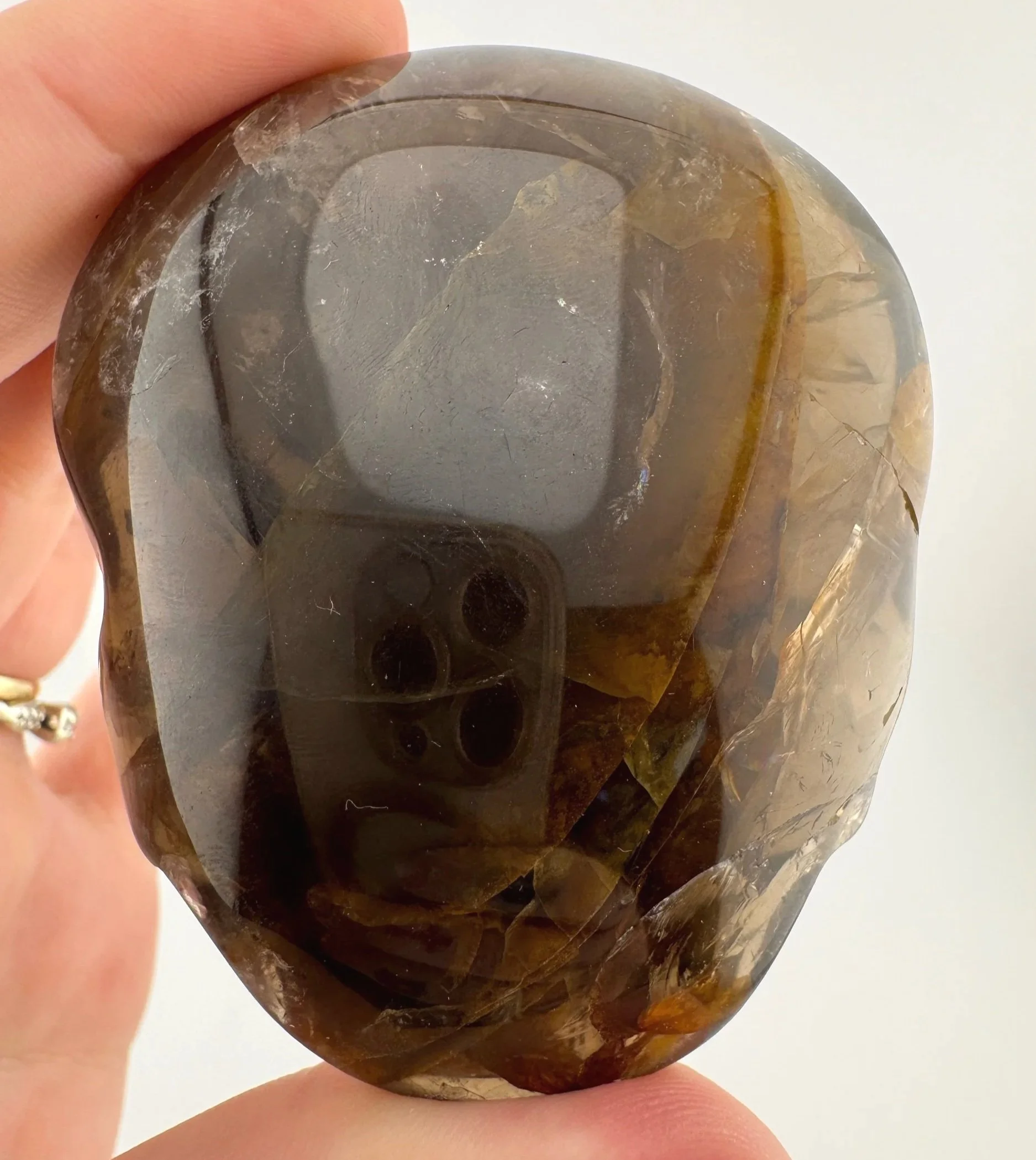 Leandro de Souza Smoky Golden Healer Palm Skull