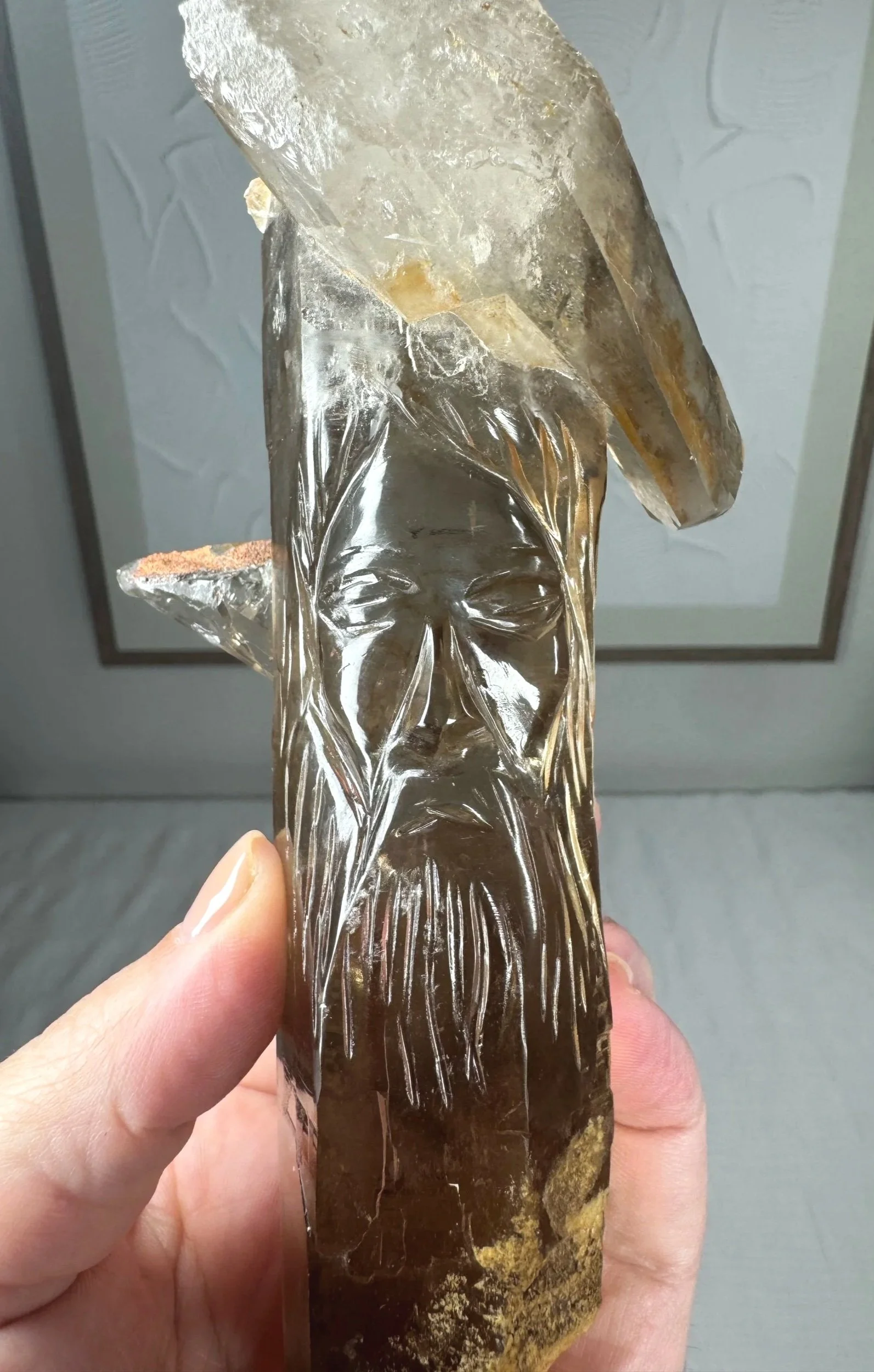 Leandro de Souza Cathedral Quartz Jesus Wand