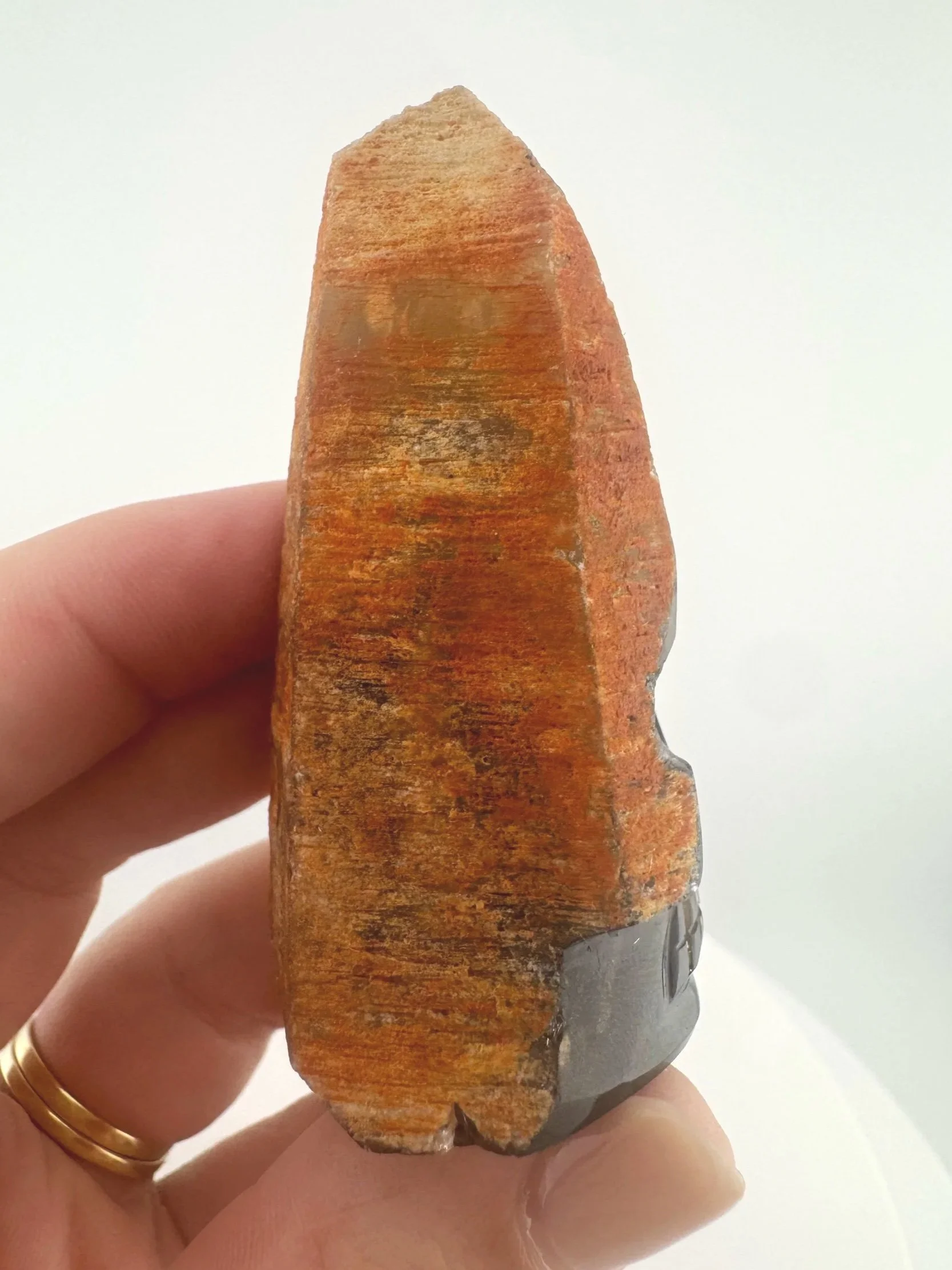Igor de Souza Morion Tangerine Quartz Shaman Skull